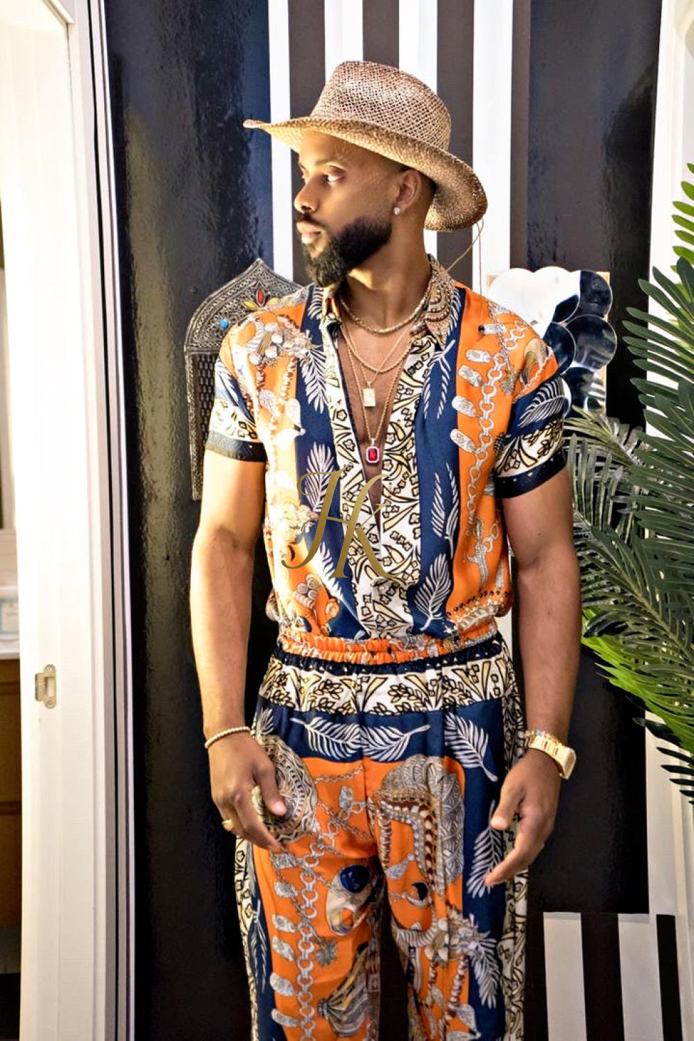 Unleash Your Style: Luxury Silk Set Festival Wear for Men - kayibstrore