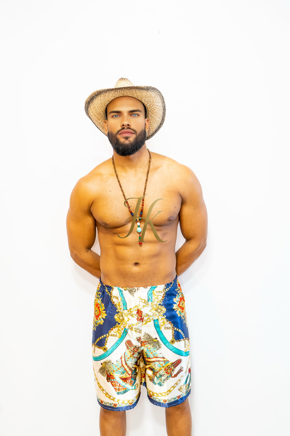 Luxury Handmade Silk Beach Shorts – Lightweight & Breathable Resort Wear - kayibstrore