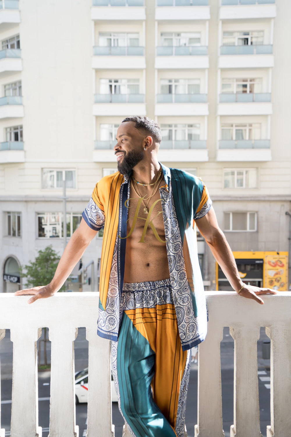 Summer Ready: Men's Silk Shirt and Pant Set - kayibstrore