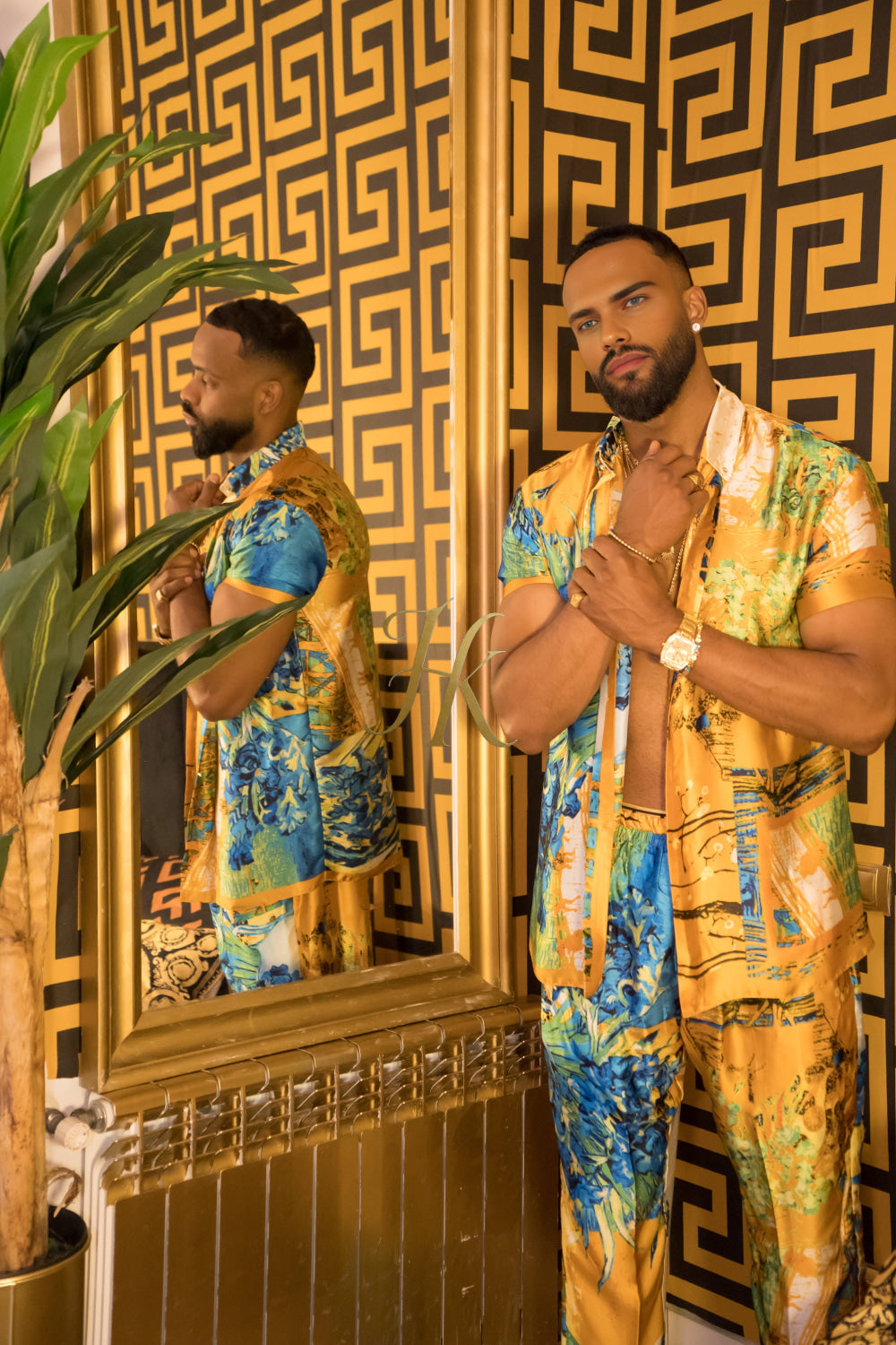 Luxurious Men's Silk Set Pants - kayibstrore