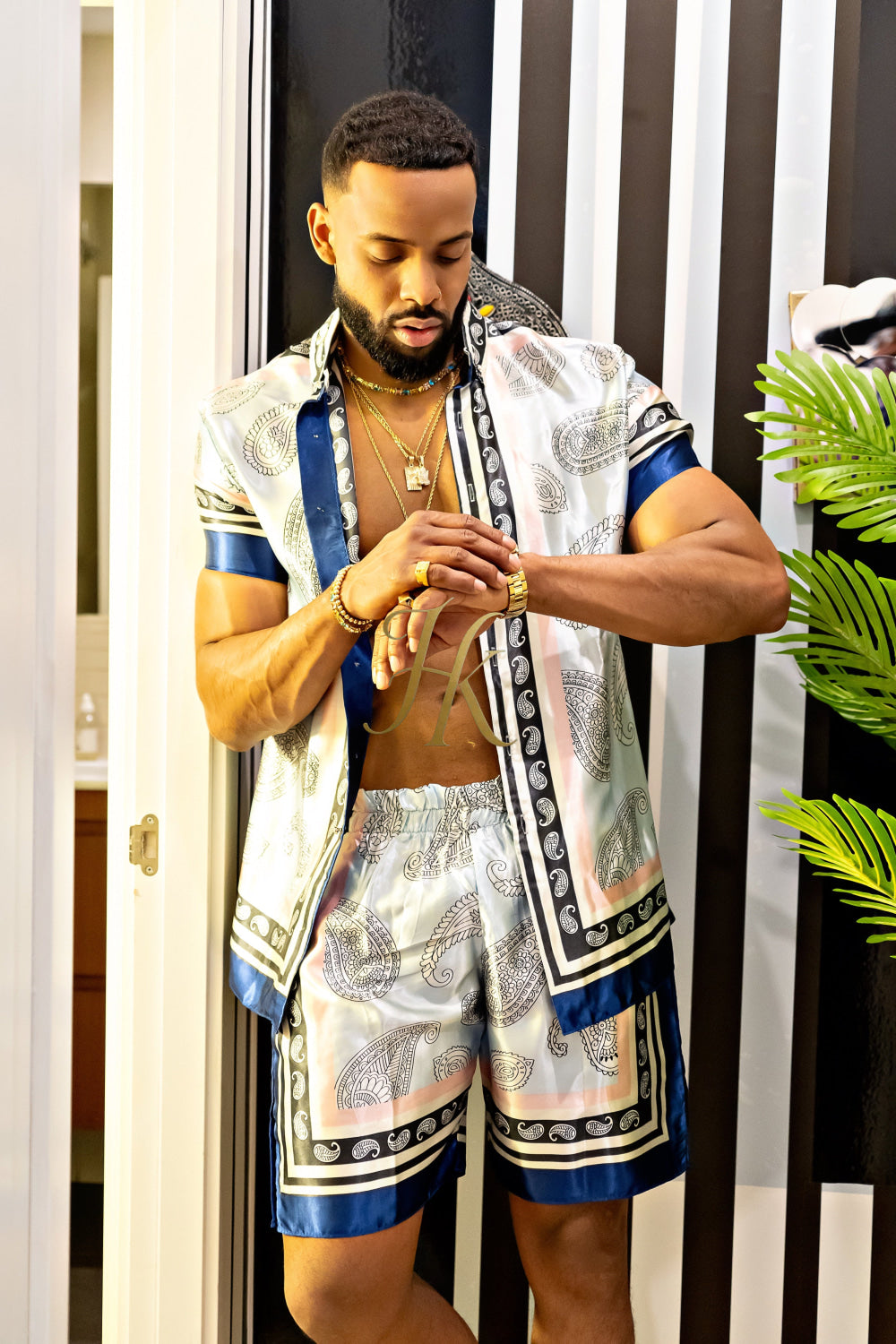 Beach Luxury handmade Silk Set- Stay Cool and Look Flawless All Summer Long - kayibstrore