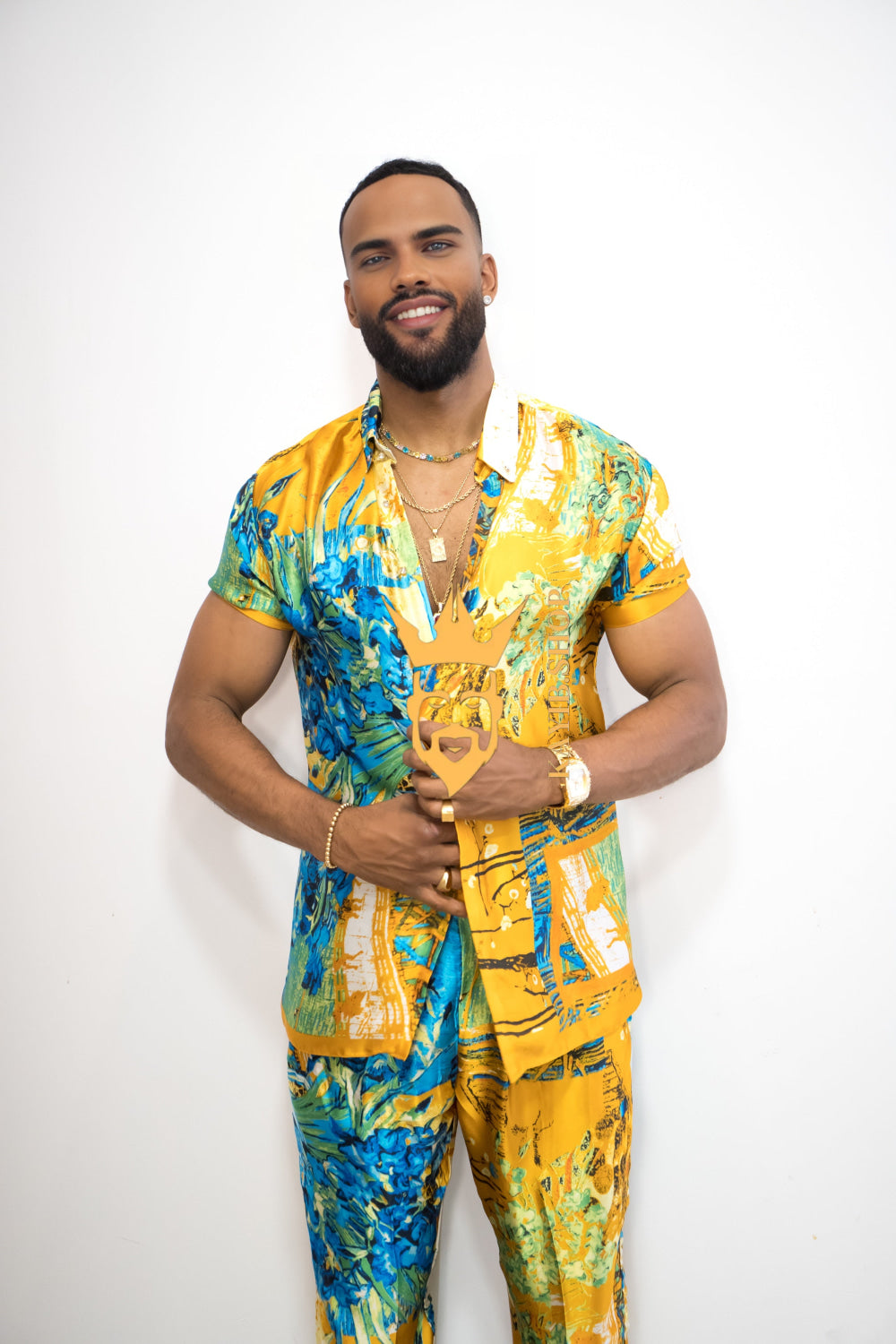 Luxurious Handmade Men's Silk Set Pants - kayibstrore