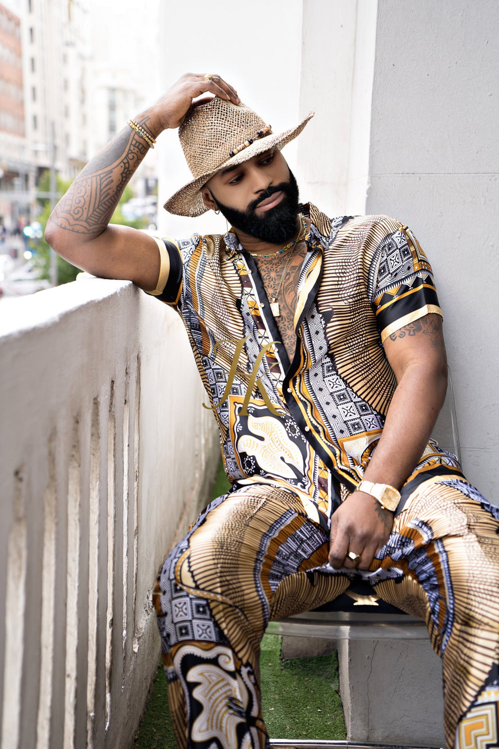 Luxury Silk Set for Men: Perfect Summer and Beach Wear - kayibstrore