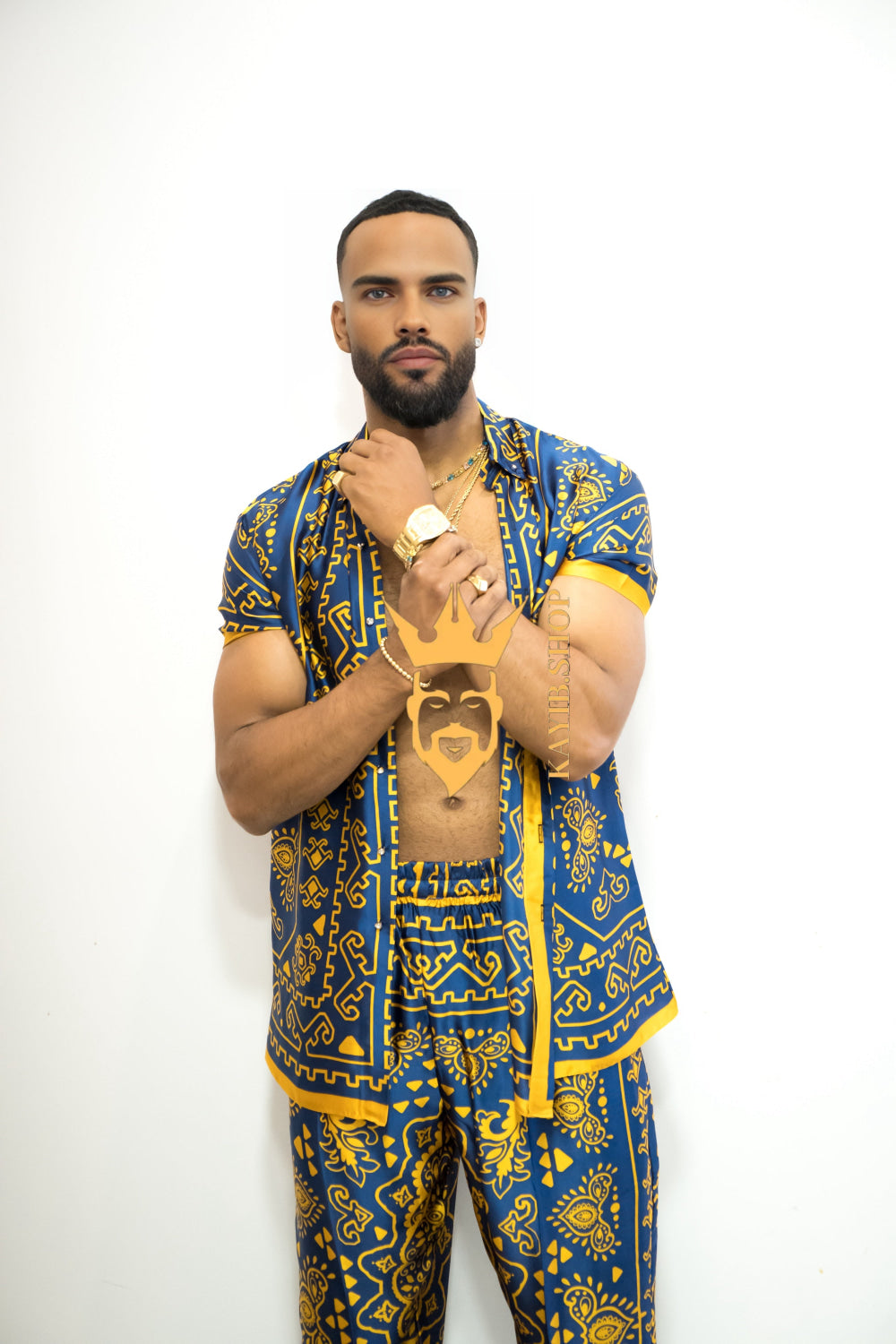 Luxury Silk Rave Wear for Men - kayibstrore