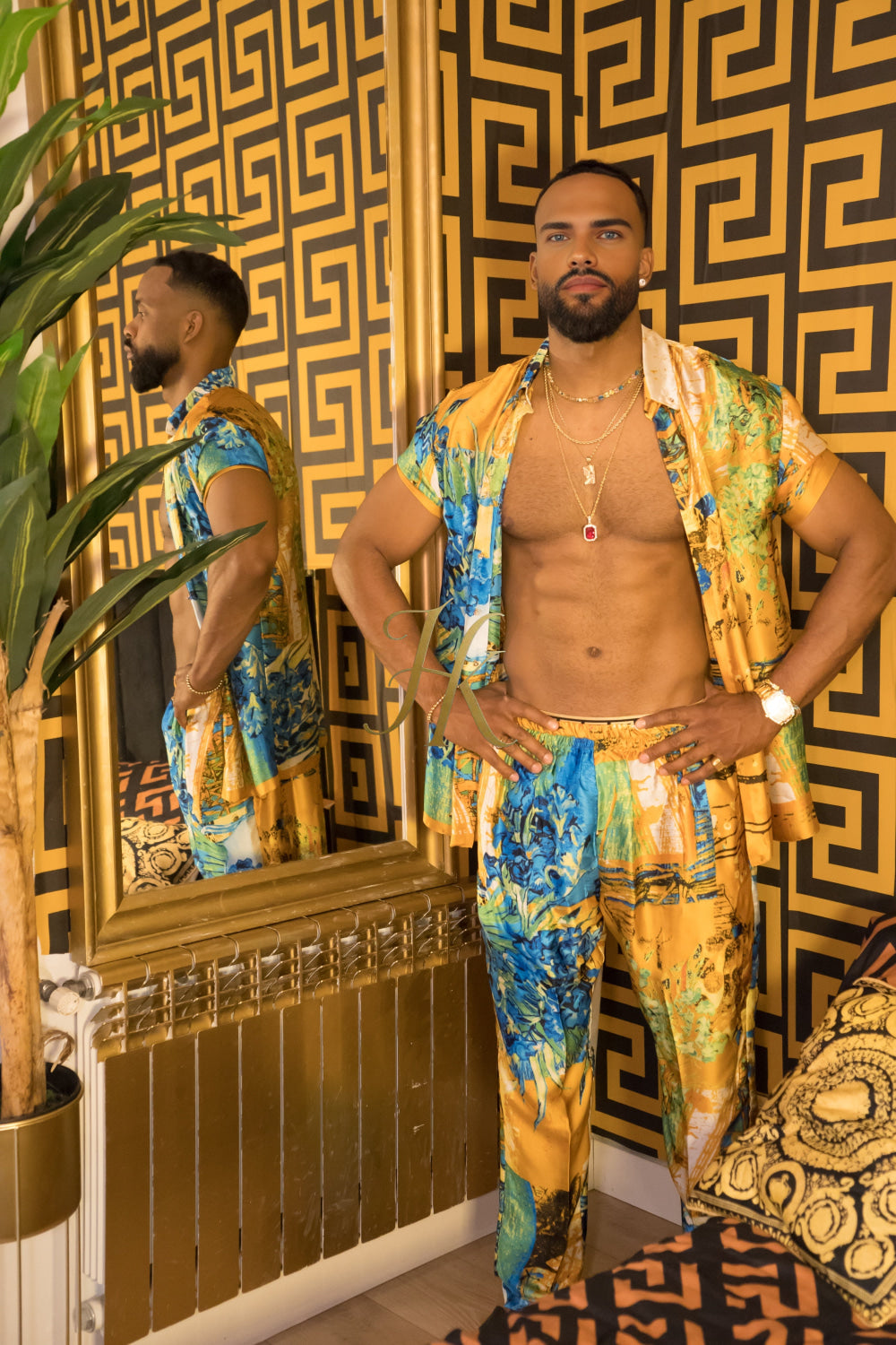 Luxurious Men's Silk Set Pants - kayibstrore