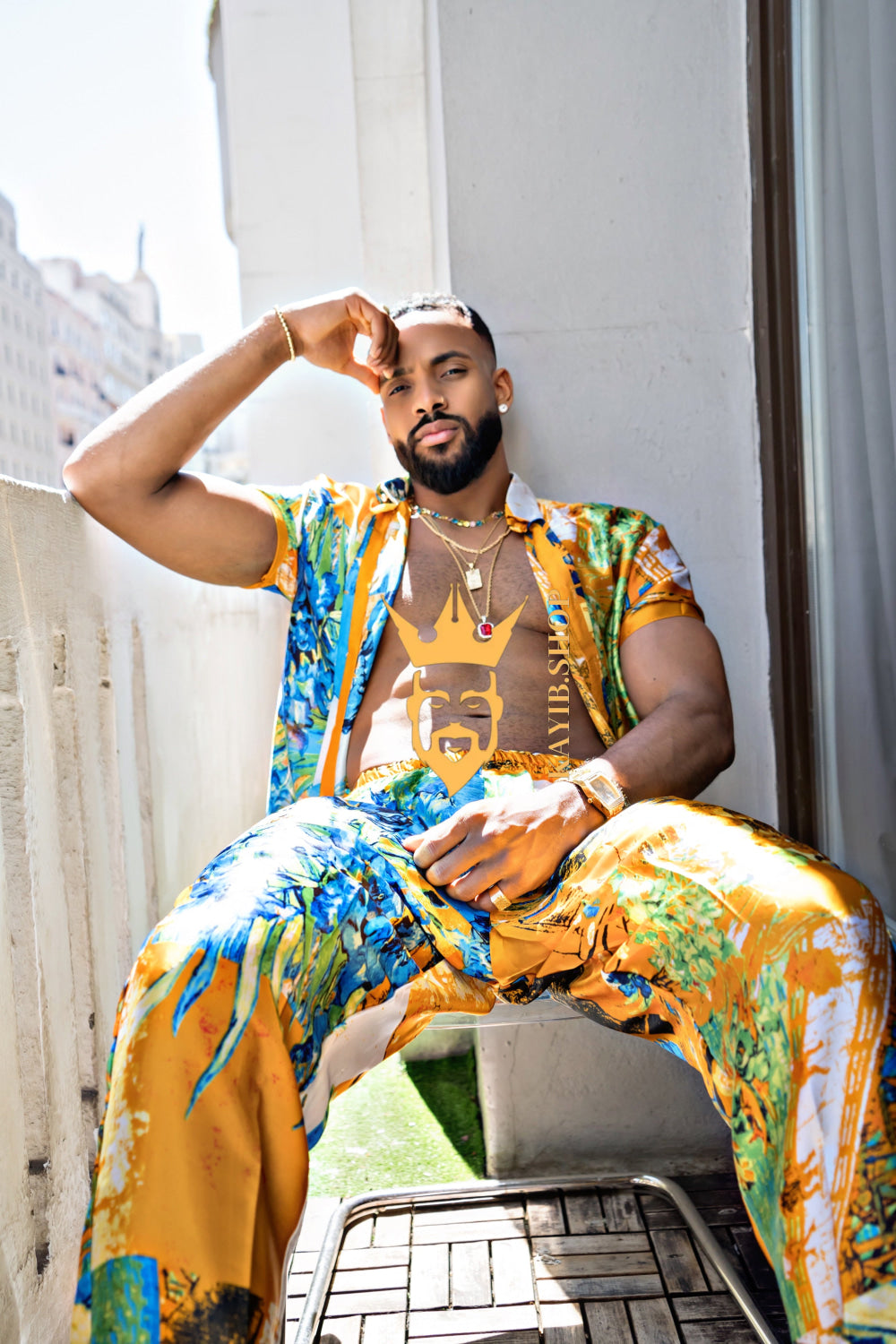 Summer Style: Men's Luxury Silk Set - kayibstrore