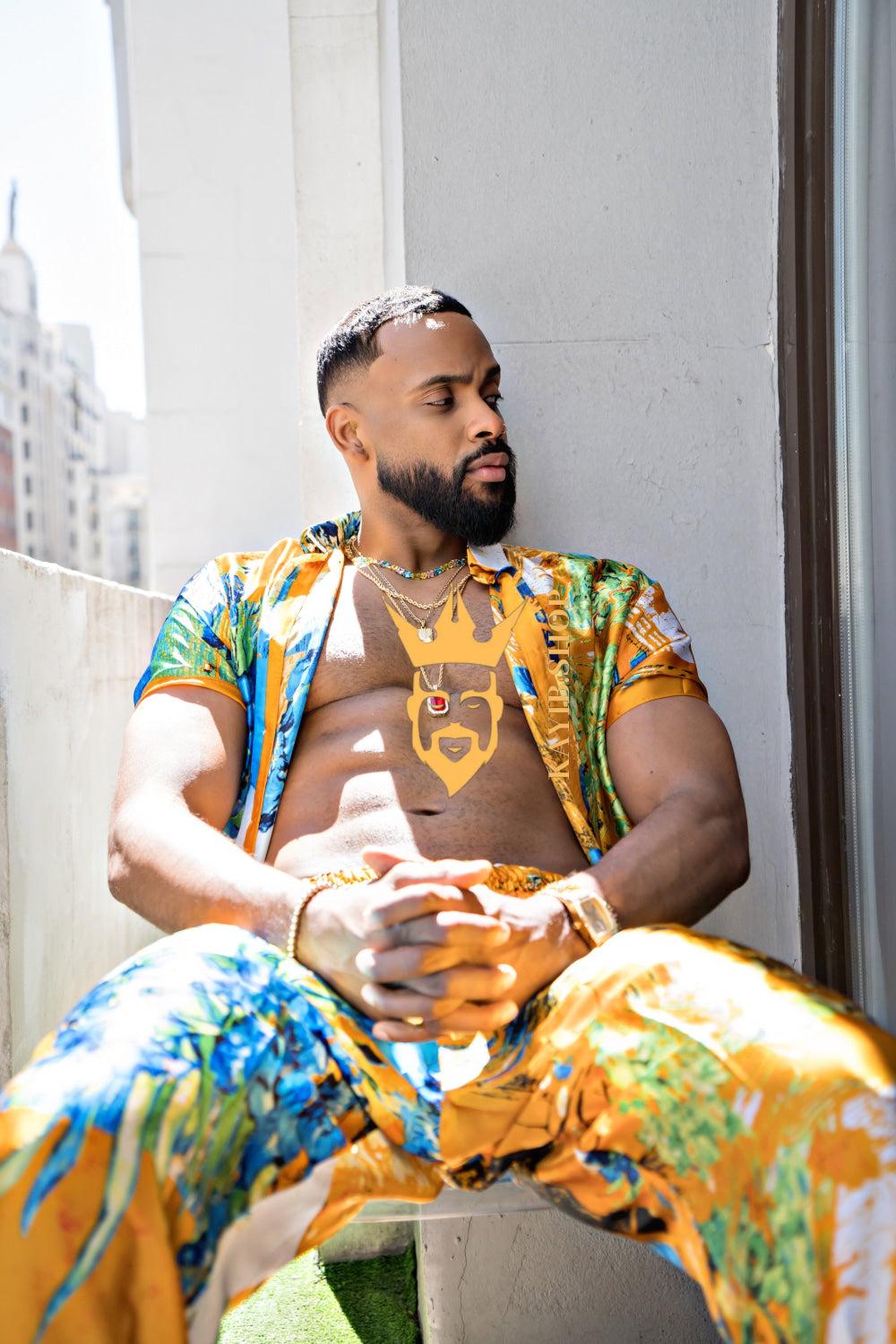Summer Style: Men's Luxury Silk Set - kayibstrore