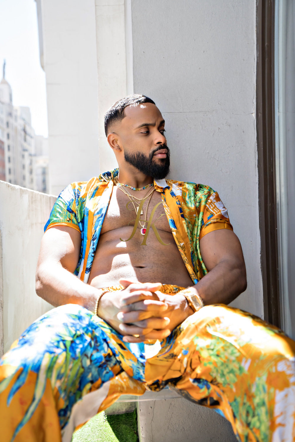 Summer Style: Men's Luxury Silk Set - kayibstrore