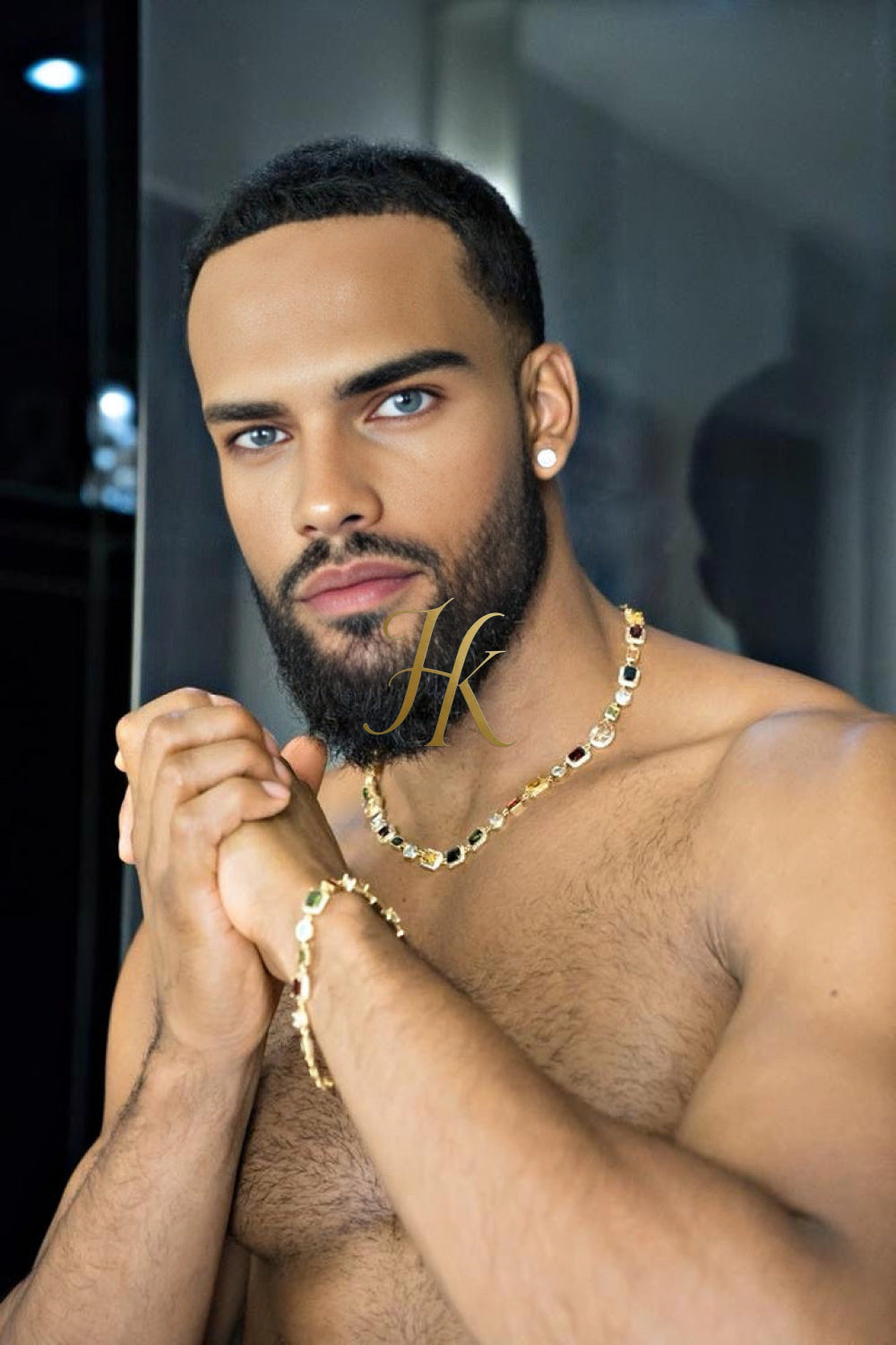 2PCS Iced Out Necklace & Bracelet Set - 10MM Colorful Zirconia Chain with Real Gold Plating, Hip Hop Jewelry for Men & Women - Perfect for Father's Day, Wedding, Anniversary, and Birthday Gifts - kayibstrore