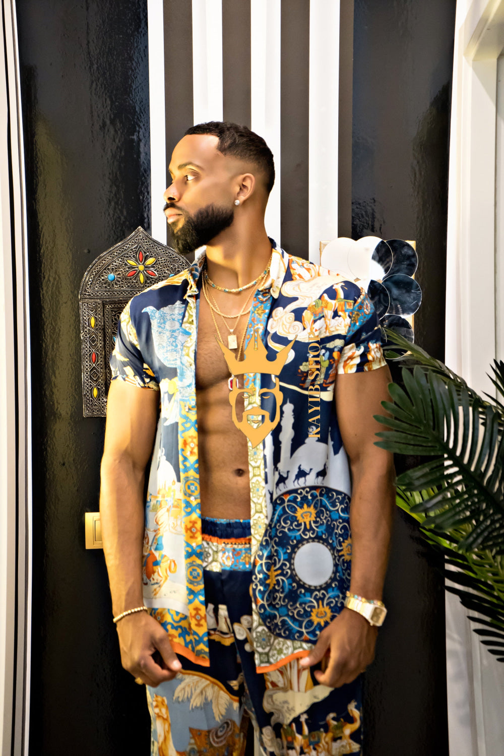 Luxury Men's Silk Summer Set outfits - kayibstrore