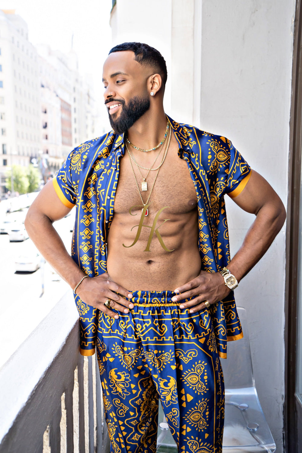 Men's Silk Beach Outfit - kayibstrore