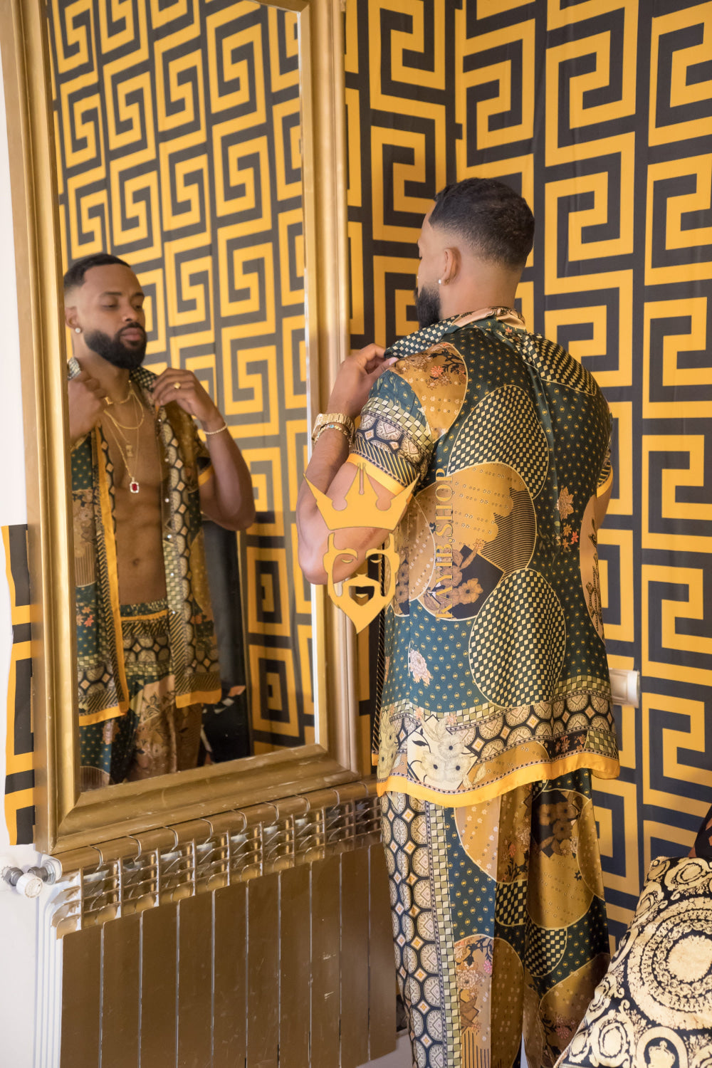Men's party Luxury Silk Dress Set Outfit - Elevate Your Style Game with Ultimate Comfort and Unbeatable Quality - kayibstrore