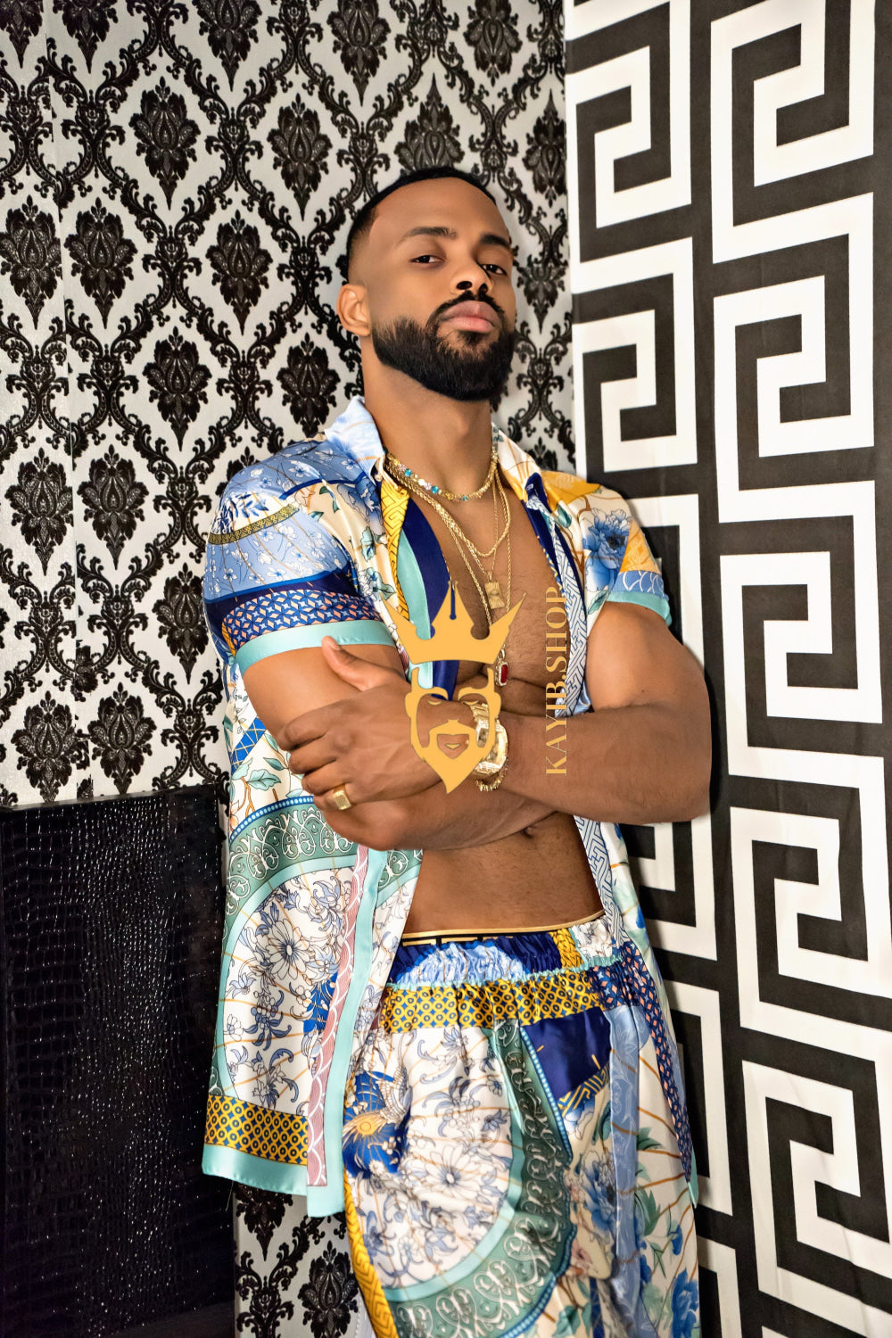 Luxury Men's Silk Party Outfits set - kayibstrore