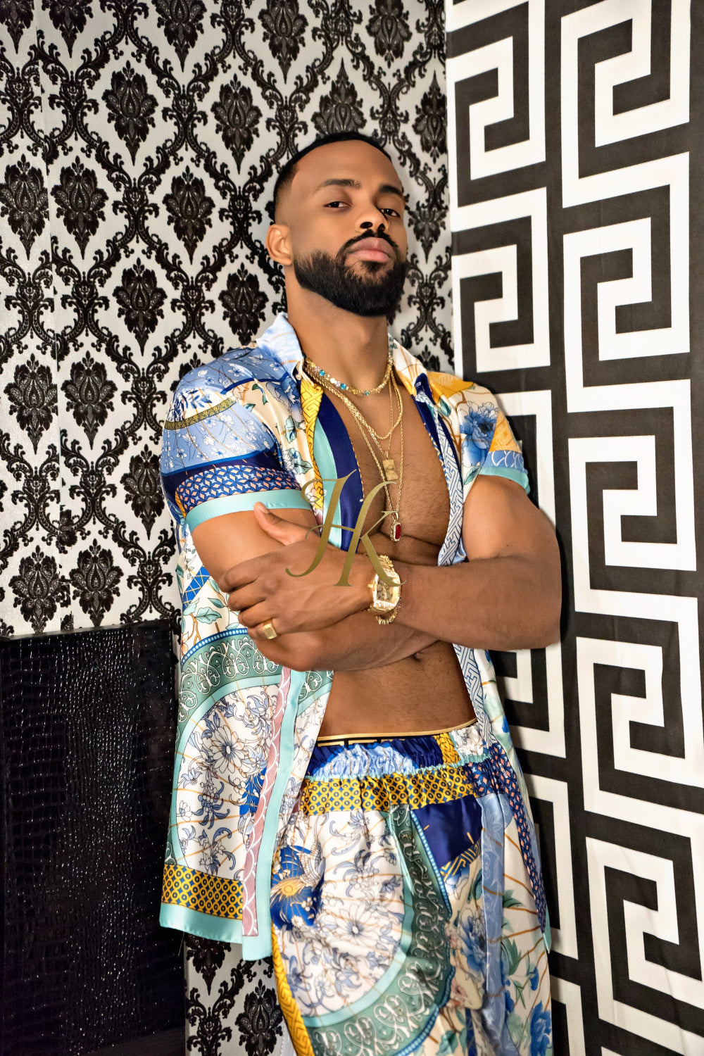 Luxury Men's Silk Party Outfits set - kayibstrore