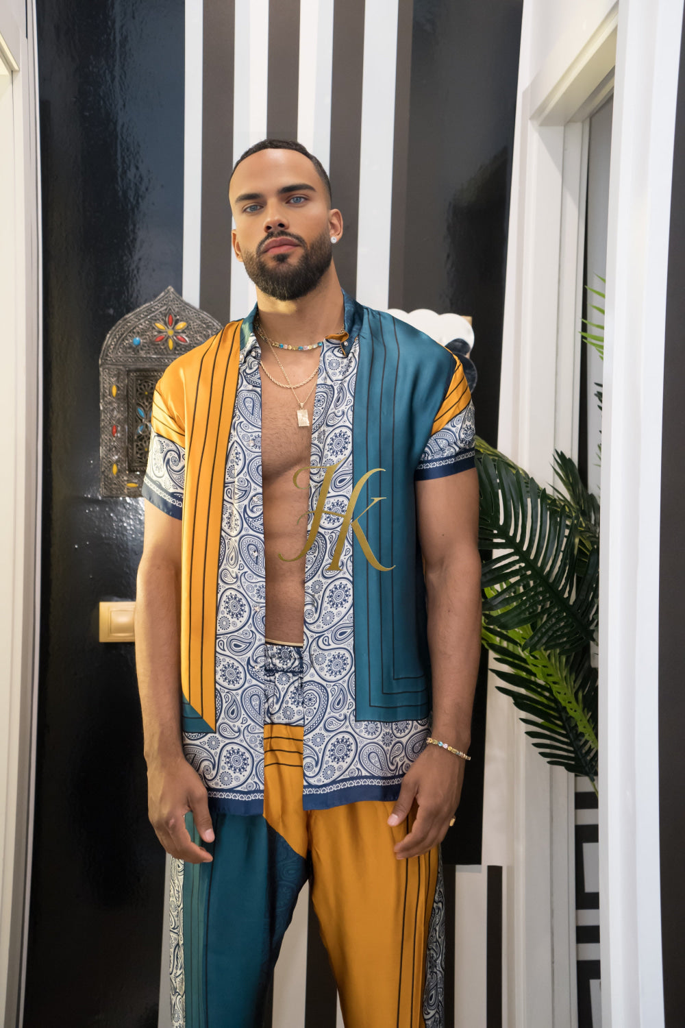 Luxury Handmade Outfits: Men's Luxury Silk Set clothes - kayibstrore