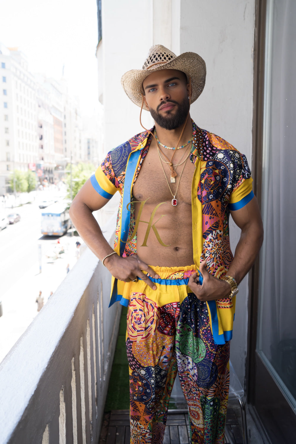 Luxury Men's Silk Summer Set outfits - kayibstrore