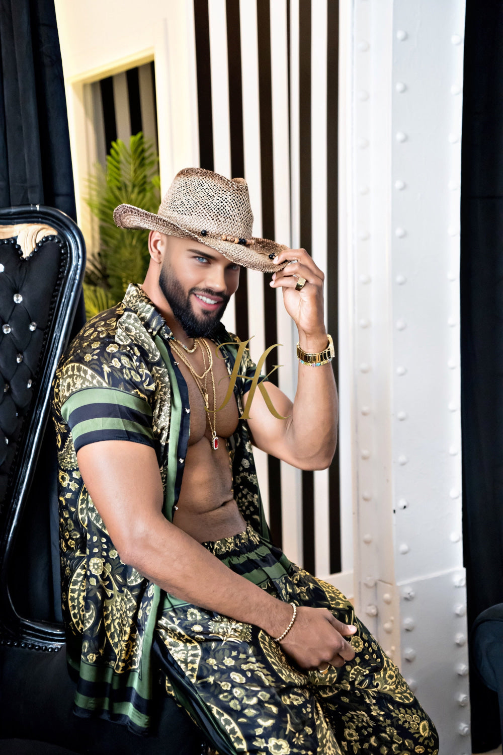 Men's Silk Shirt and Pant Set - kayibstrore