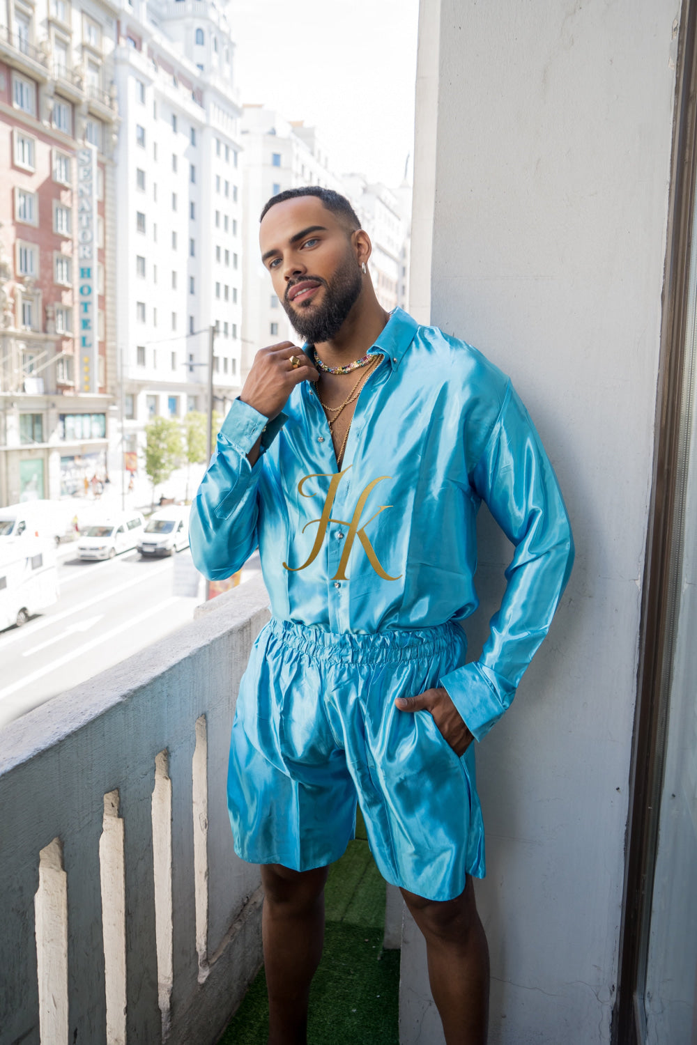 Men's Apparel Silk Shirt Set - Elevate Your Style with Pure Luxury - Hand-Sewn for Impeccable Quality - kayibstrore