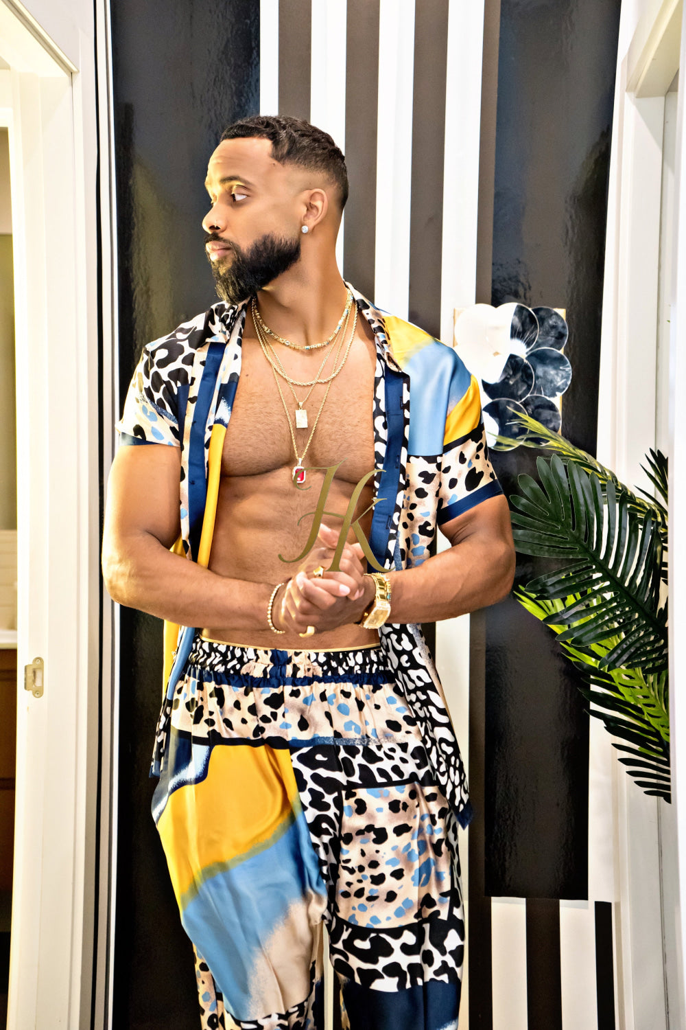 Unleash Your Style: Luxury Silk festival Rave Wear for Men - kayibstrore