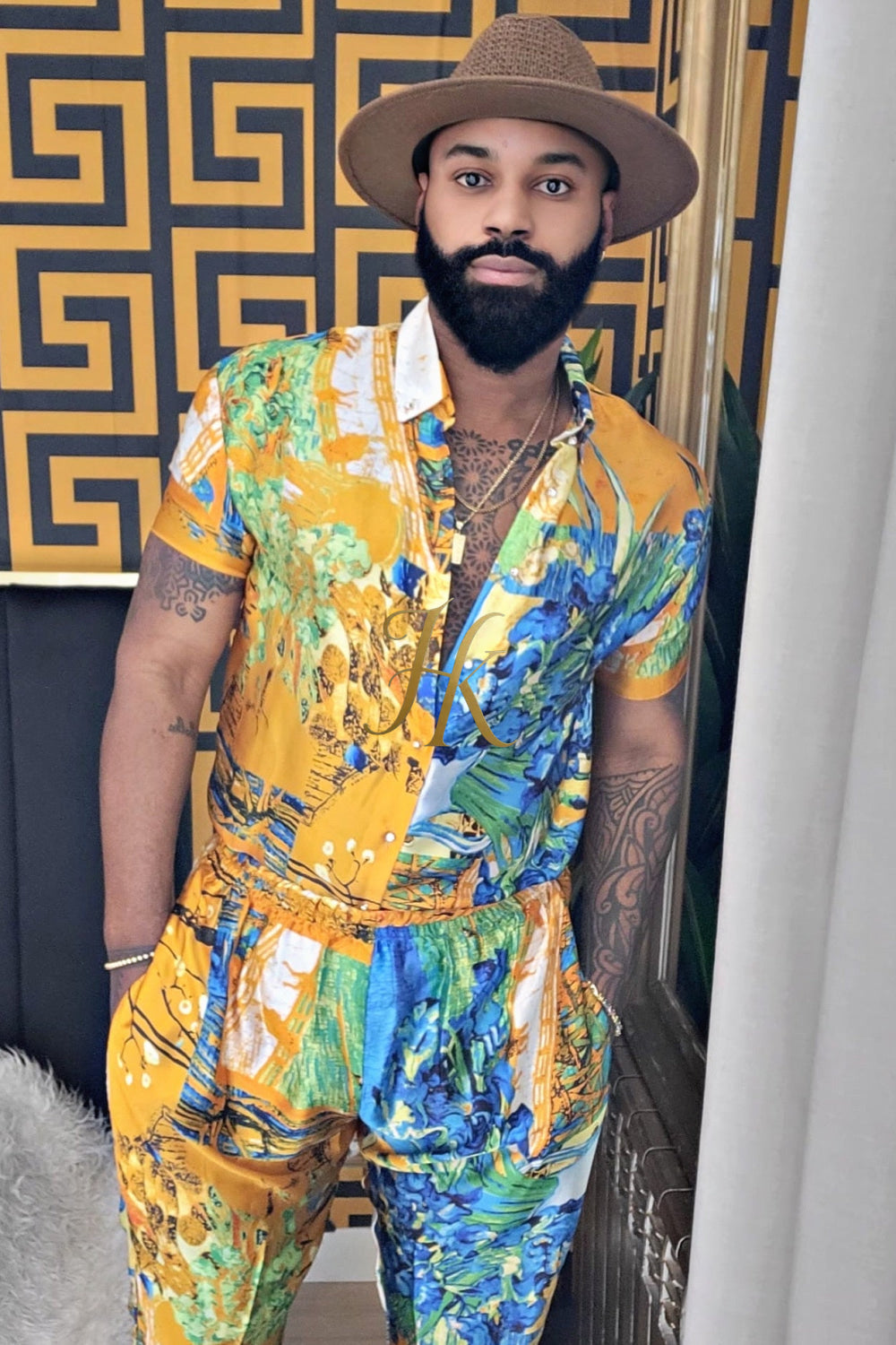 Ultimate Luxury Men's Rave Wear: Silk Set for Unmatched Style and Comfort - kayibstrore