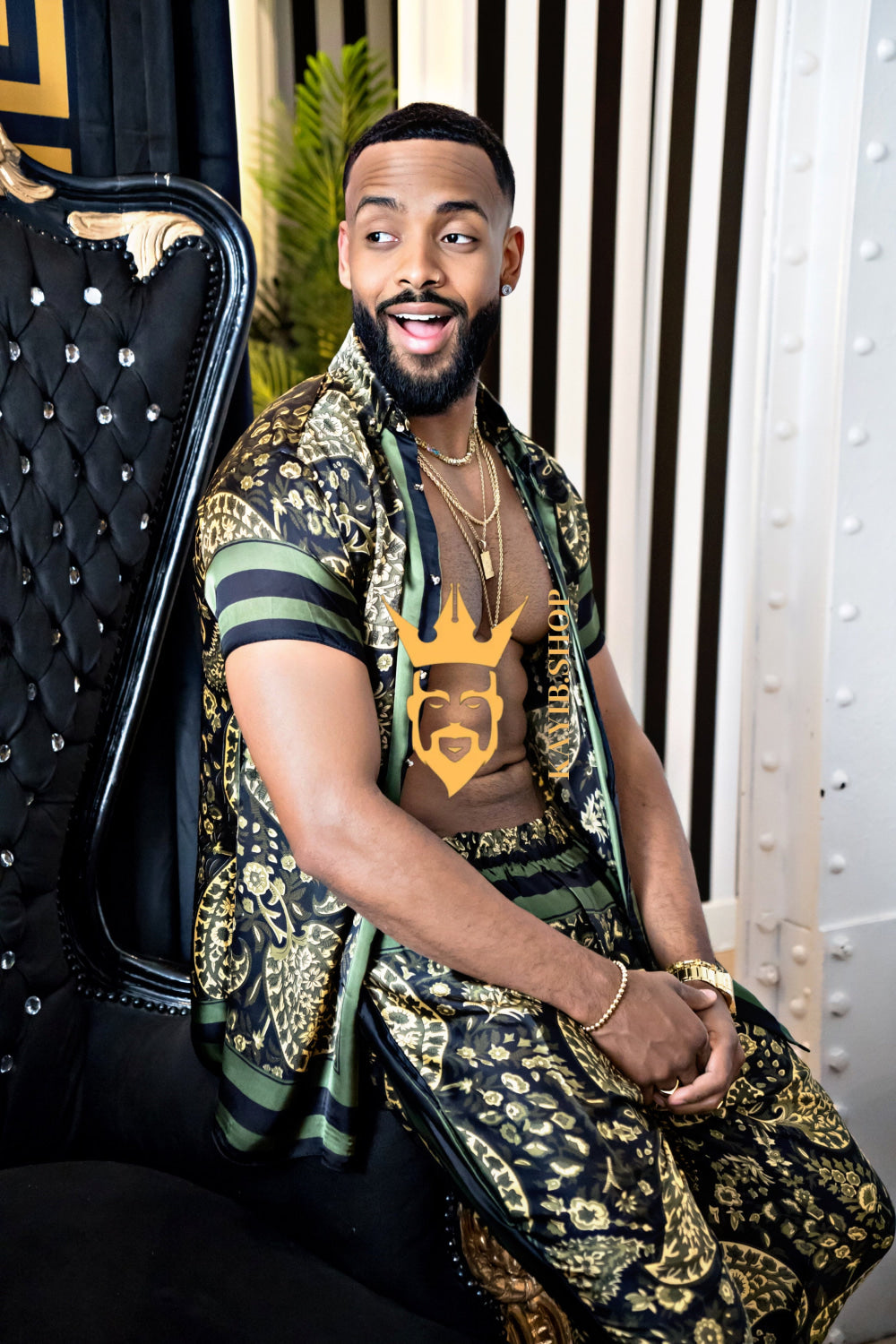 Luxury handmade diner Men's Silk Party Outfits set - kayibstrore