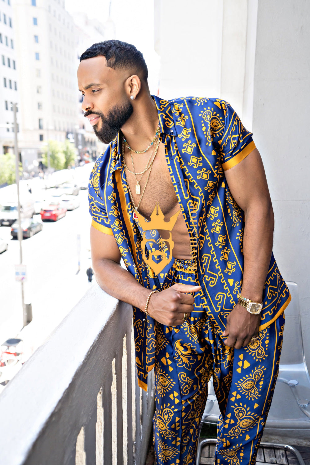 Men's Silk Beach Outfit - kayibstrore