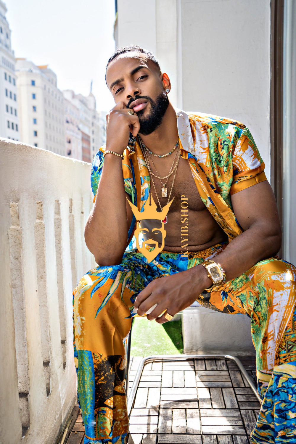 Summer Style: Men's Luxury Silk Set - kayibstrore