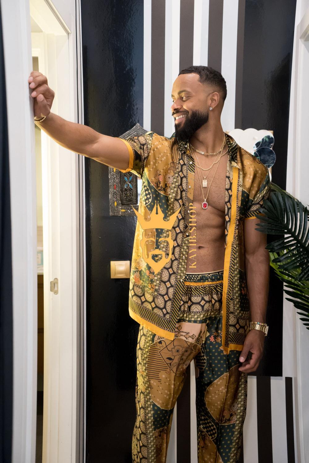 Men's party Luxury Silk Dress Set Outfit - Elevate Your Style Game with Ultimate Comfort and Unbeatable Quality - kayibstrore