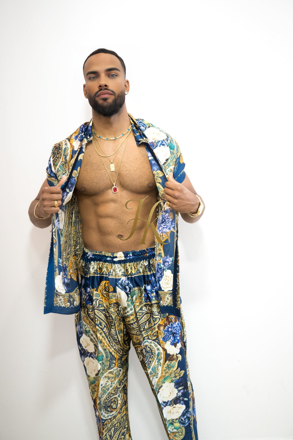 Unleash Your Style: Luxury Silk Set Festival Wear for Men fashion - kayibstrore