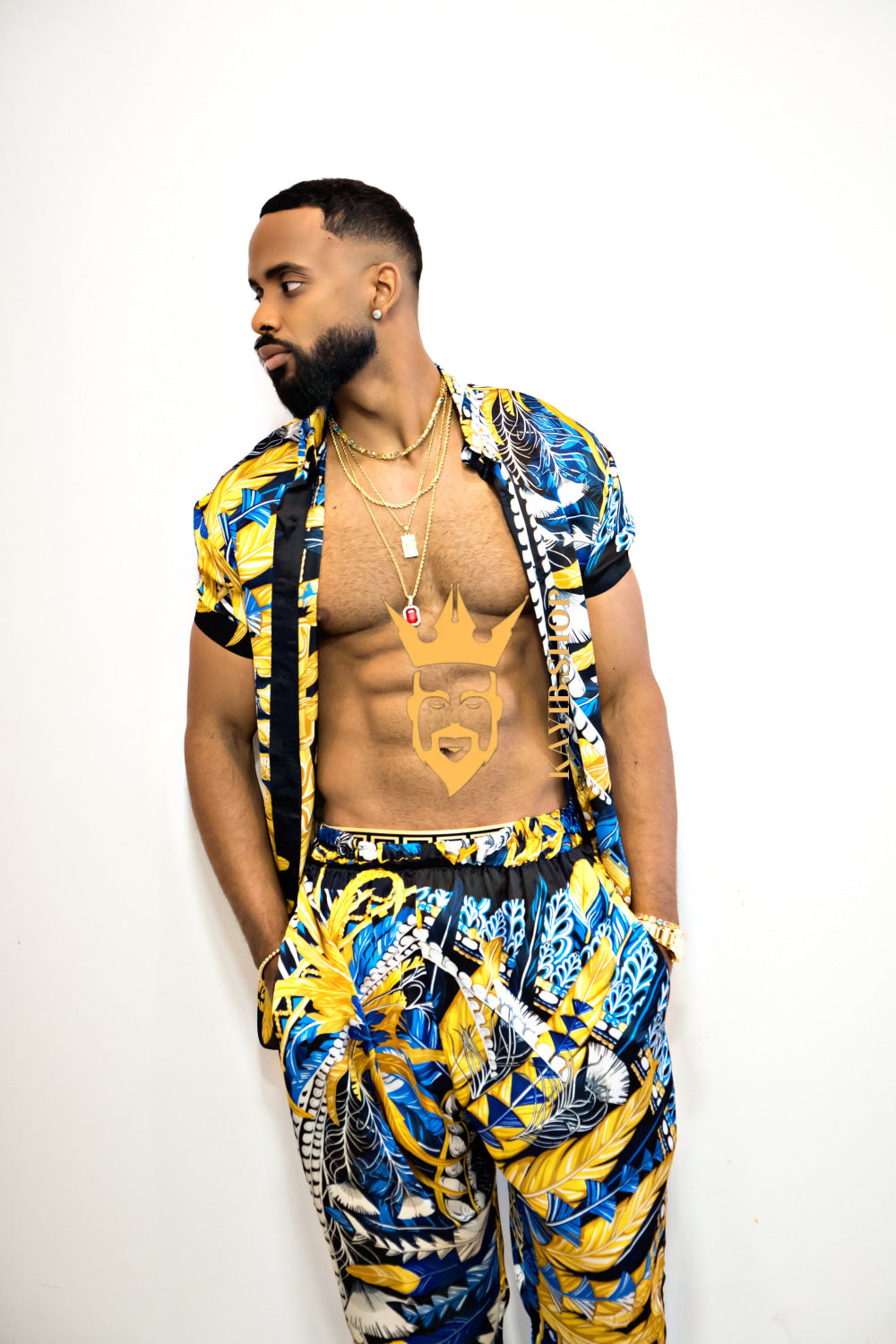 Luxury handmade Men's Silk Festival Outfits set - kayibstrore