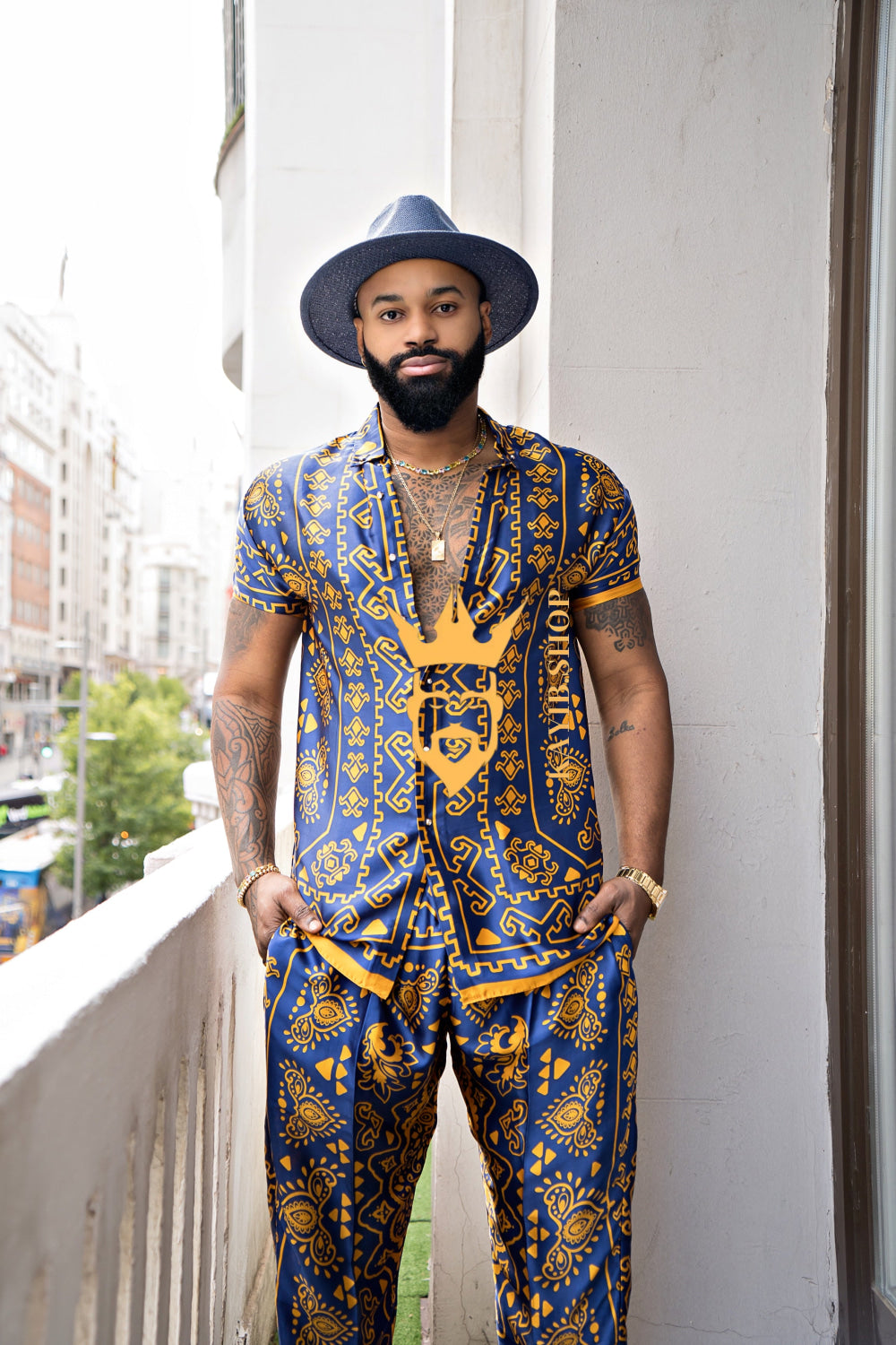 Men's Silk Beach Outfit - kayibstrore