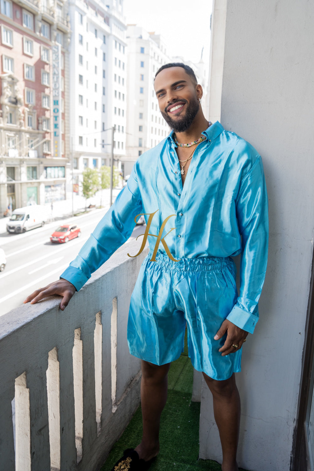Men's Apparel Silk Shirt Set - Elevate Your Style with Pure Luxury - Hand-Sewn for Impeccable Quality - kayibstrore