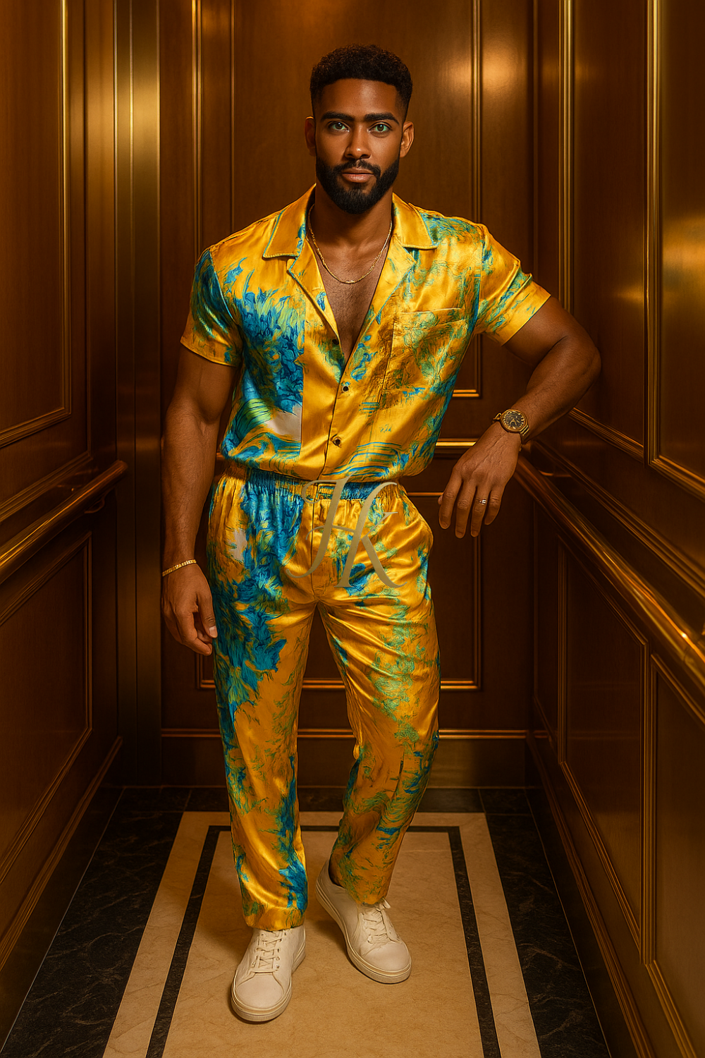 Men's Silk Summer Set outfits : Luxury menswear