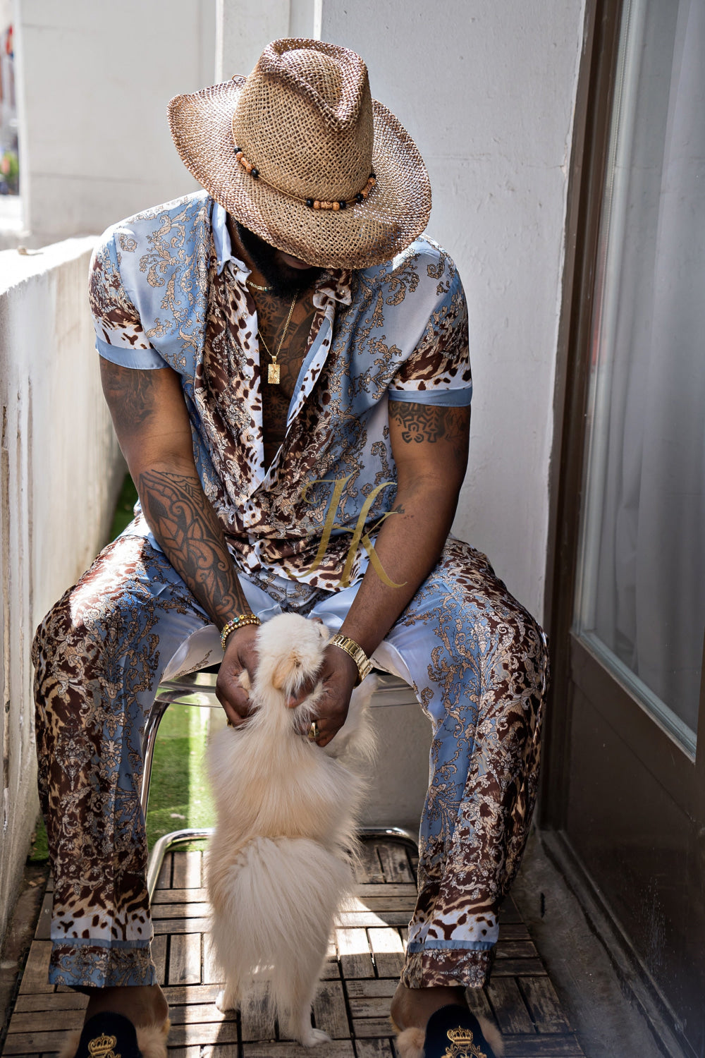 Elevate Your Summer Style: Men's Luxury Silk Set - kayibstrore