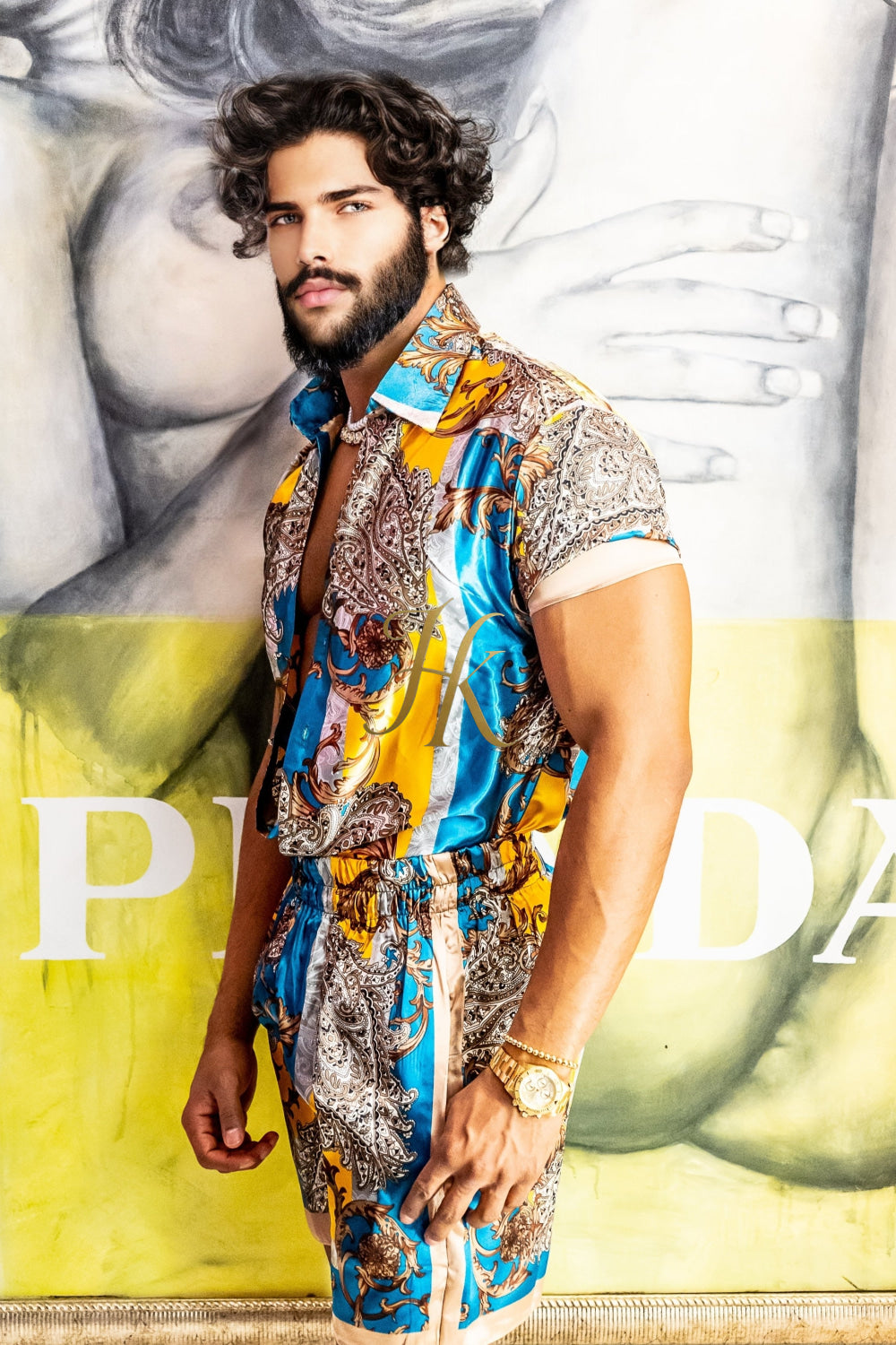 Barocco Silk Set - Elevate Your Style with Hand-Sewn Luxury set - kayibstrore