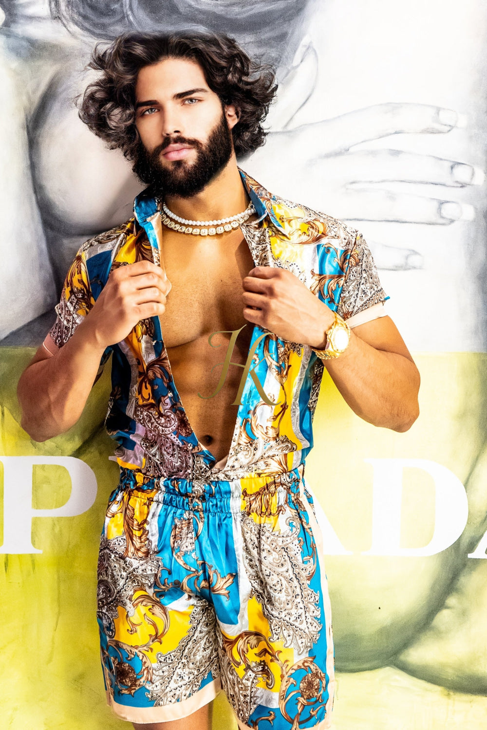 Barocco Silk Set - Elevate Your Style with Hand-Sewn Luxury set - kayibstrore