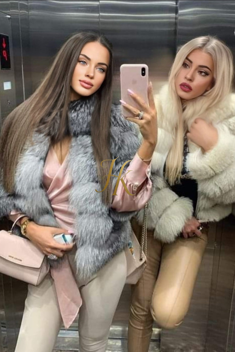 Luxury Raccoon Fur Short Coat - Stay Stylish and Warm with Oversized Sleeves - 100% Real Fur Luxury - kayibstrore