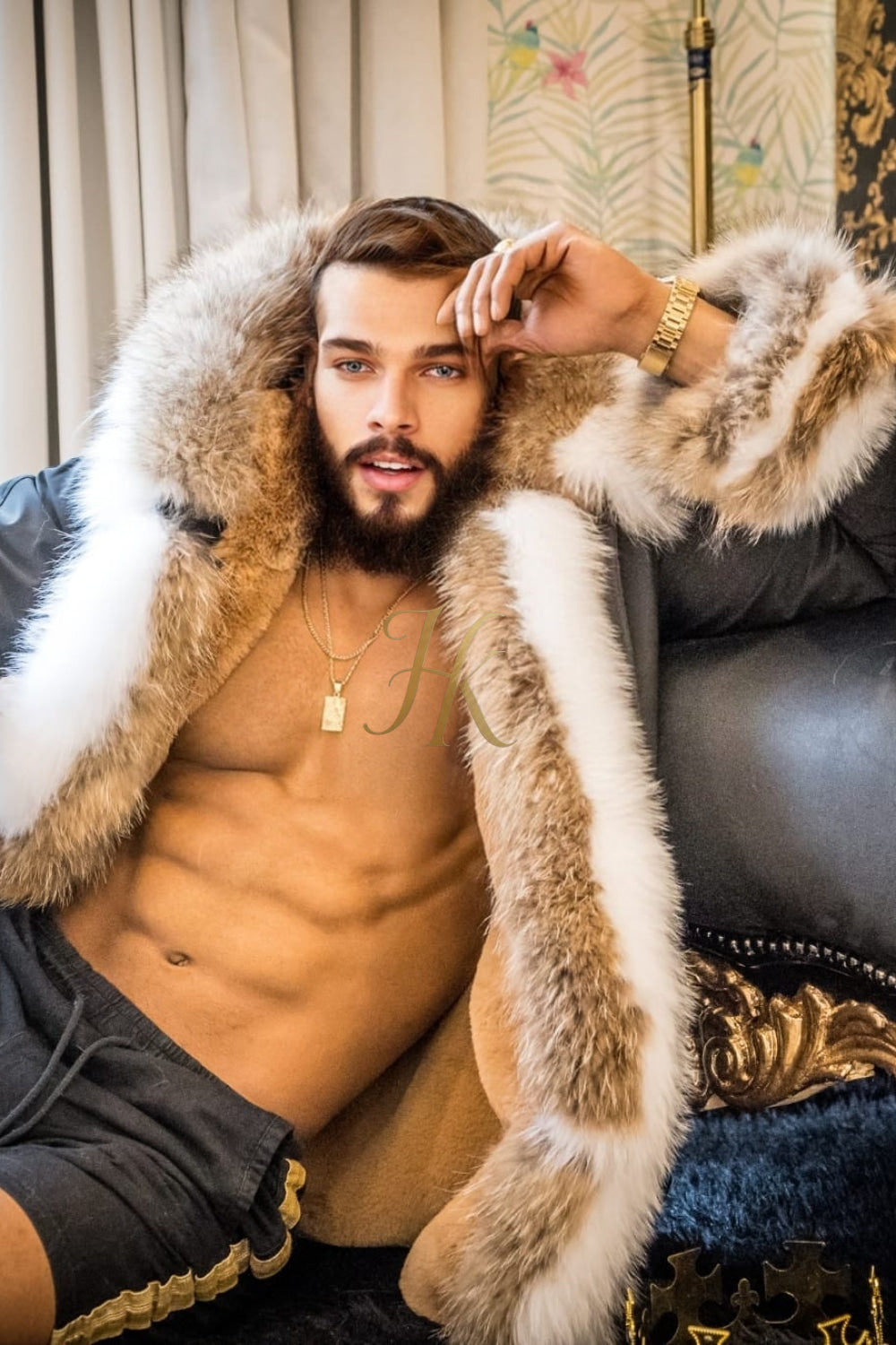 Fox Fur Men's Luxury Coats Parka - Versatile Winter Protection for the Modern Man - kayibstrore