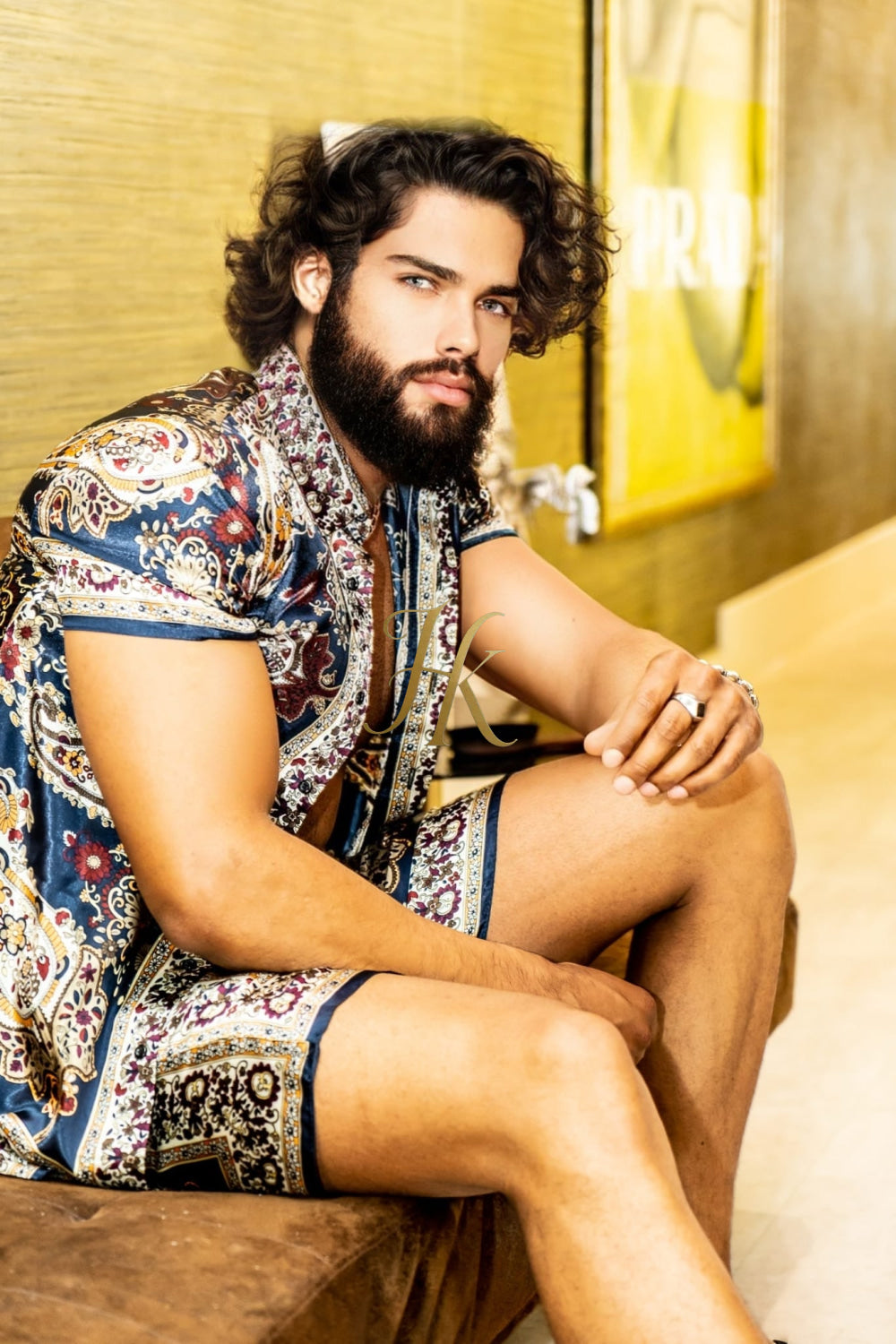 Handmade Men's Silk Set - Elevate Your Style with the Le Barroco Model - Perfect for Any Special Occasion - kayibstrore