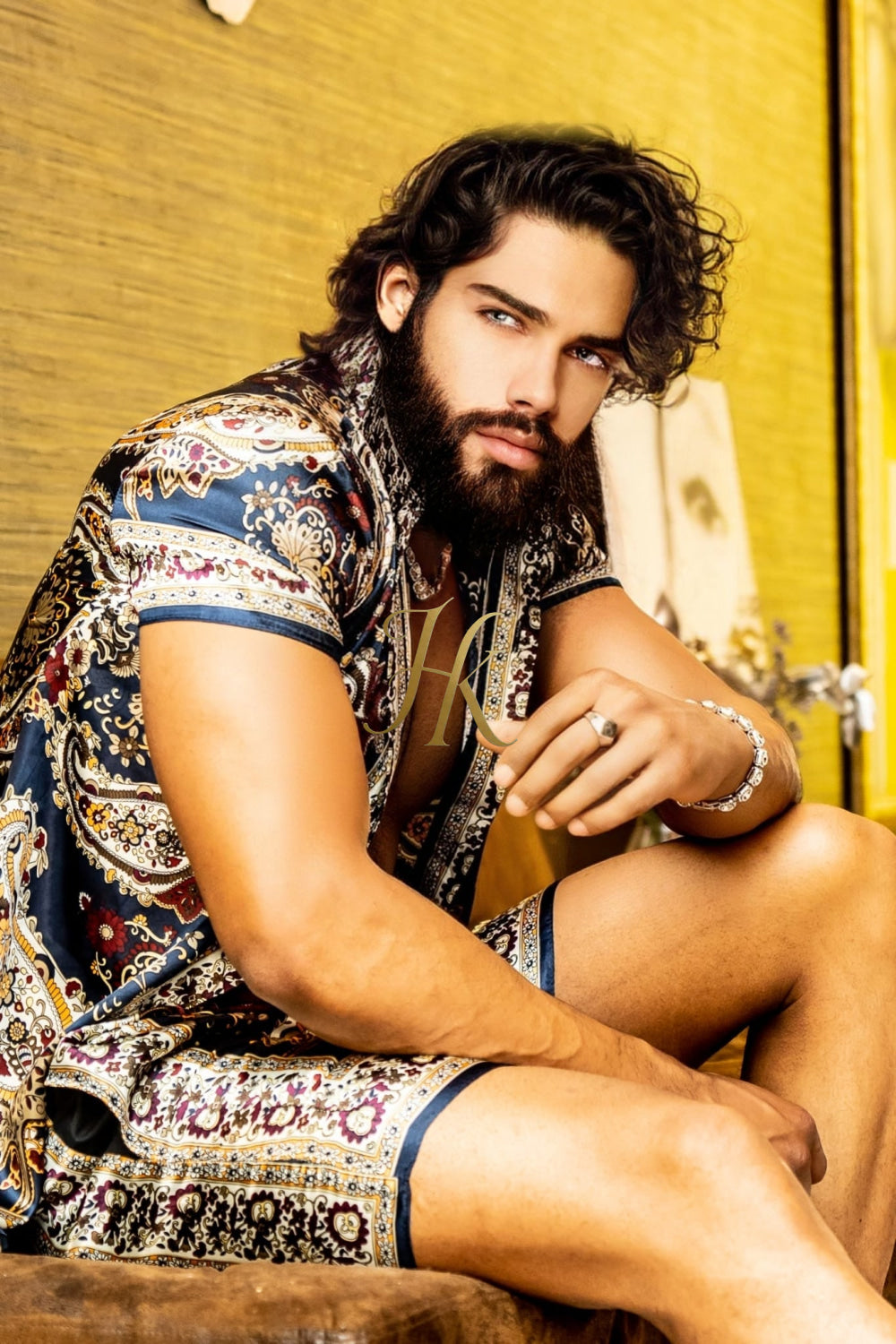 Handmade Men's Silk Set - Elevate Your Style with the Le Barroco Model - Perfect for Any Special Occasion - kayibstrore
