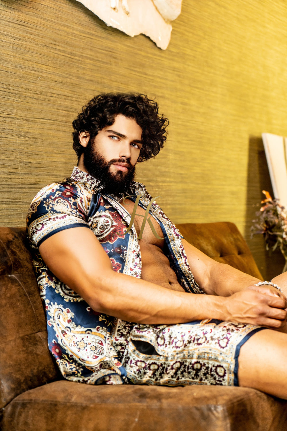 Handmade Men's Silk Set - Elevate Your Style with the Le Barroco Model - Perfect for Any Special Occasion - kayibstrore