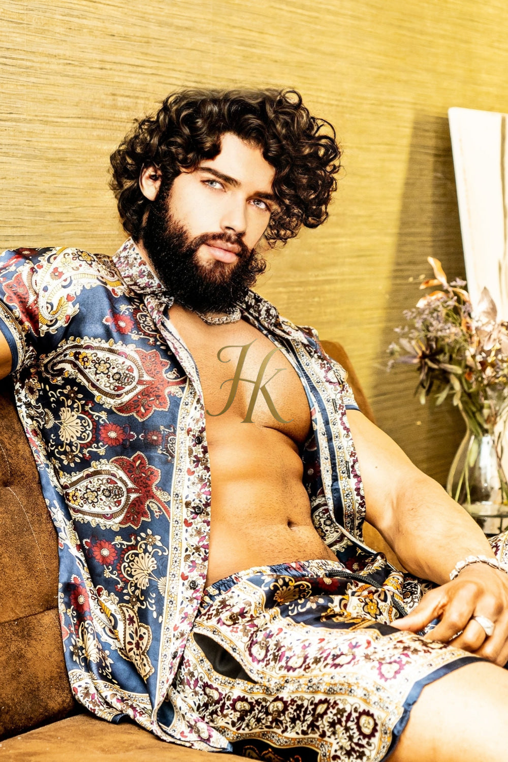 Handmade Men's Silk Set - Elevate Your Style with the Le Barroco Model - Perfect for Any Special Occasion - kayibstrore