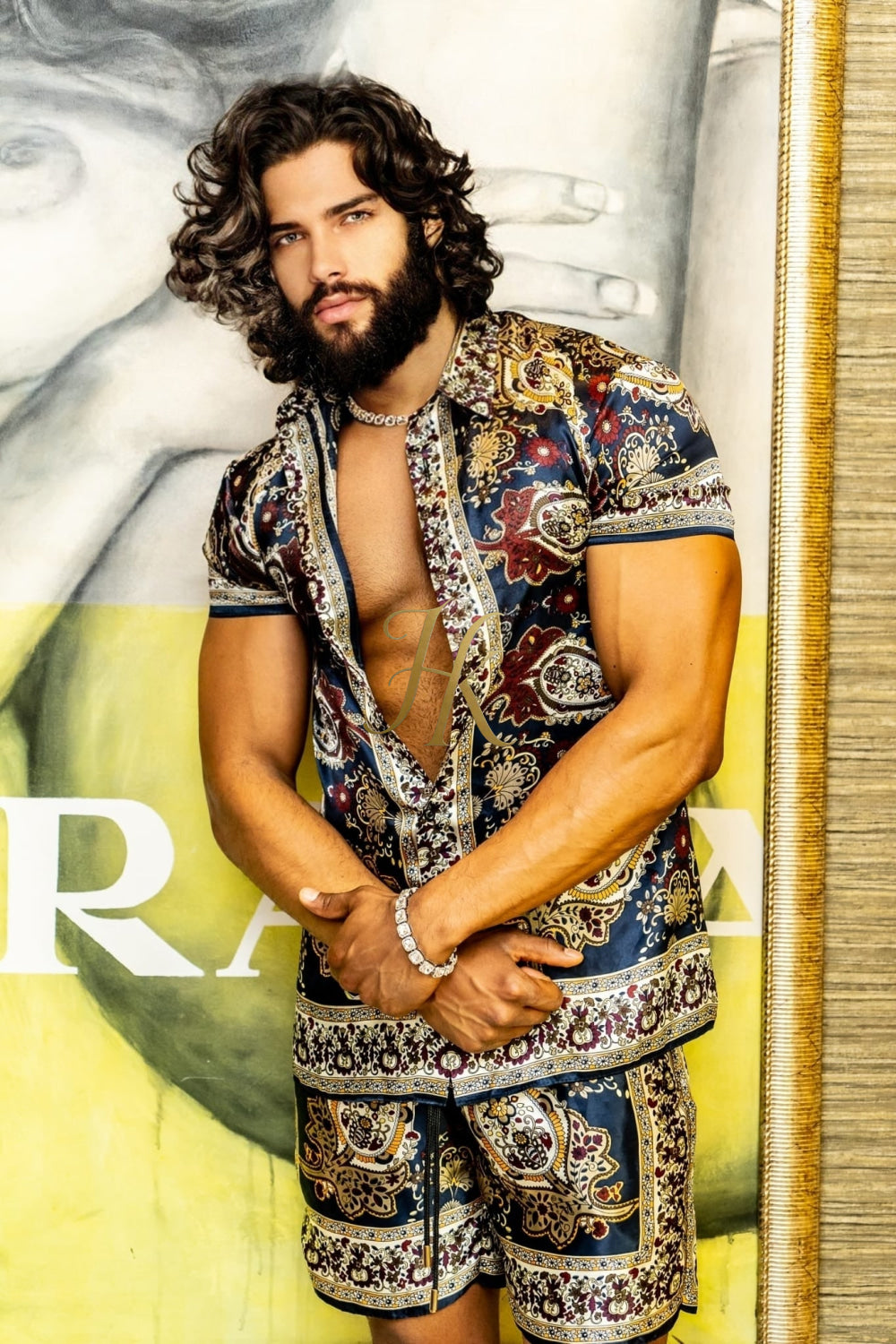 Handmade Men's Silk Set - Elevate Your Style with the Le Barroco Model - Perfect for Any Special Occasion - kayibstrore