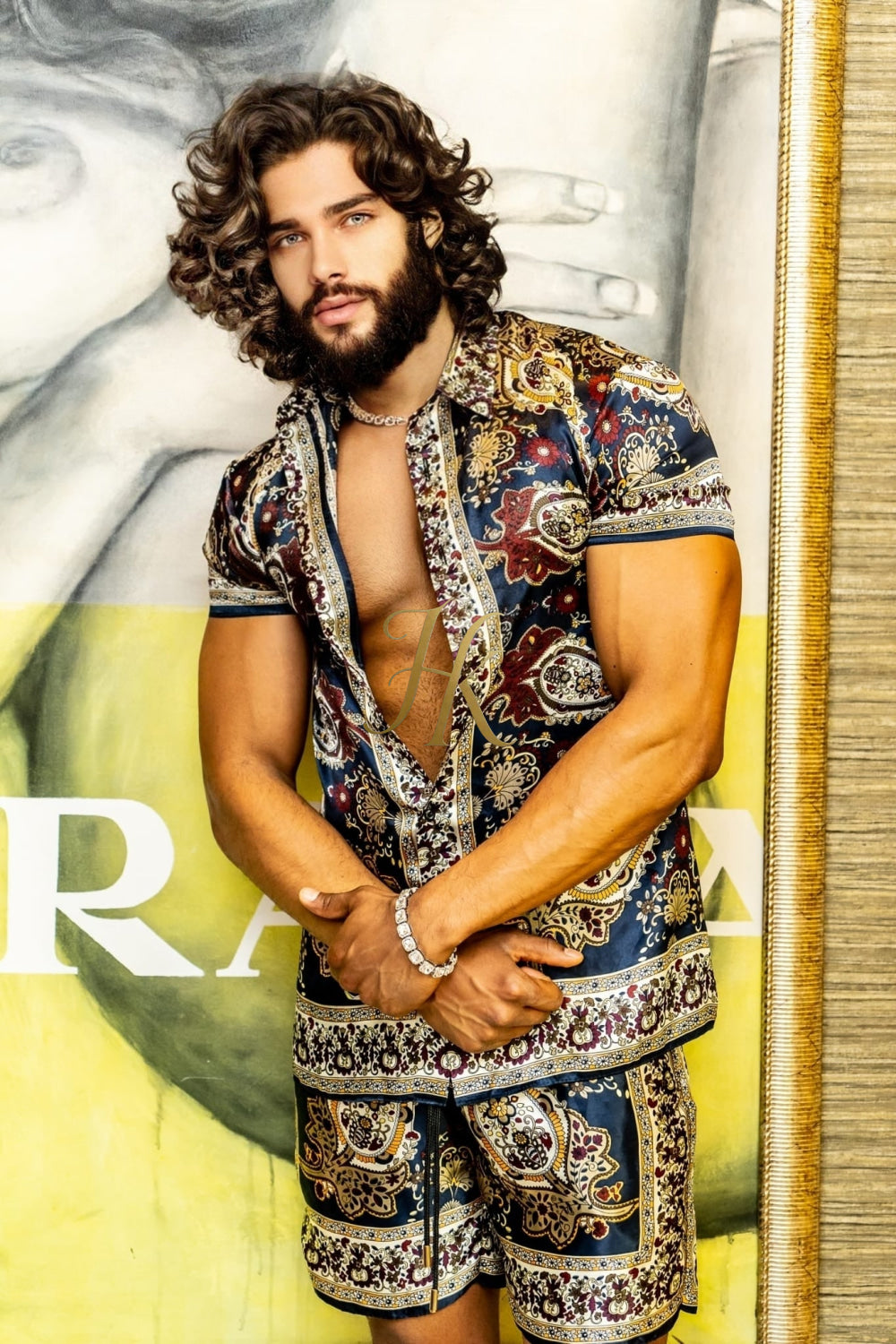 Handmade Men's Silk Set - Elevate Your Style with the Le Barroco Model - Perfect for Any Special Occasion - kayibstrore