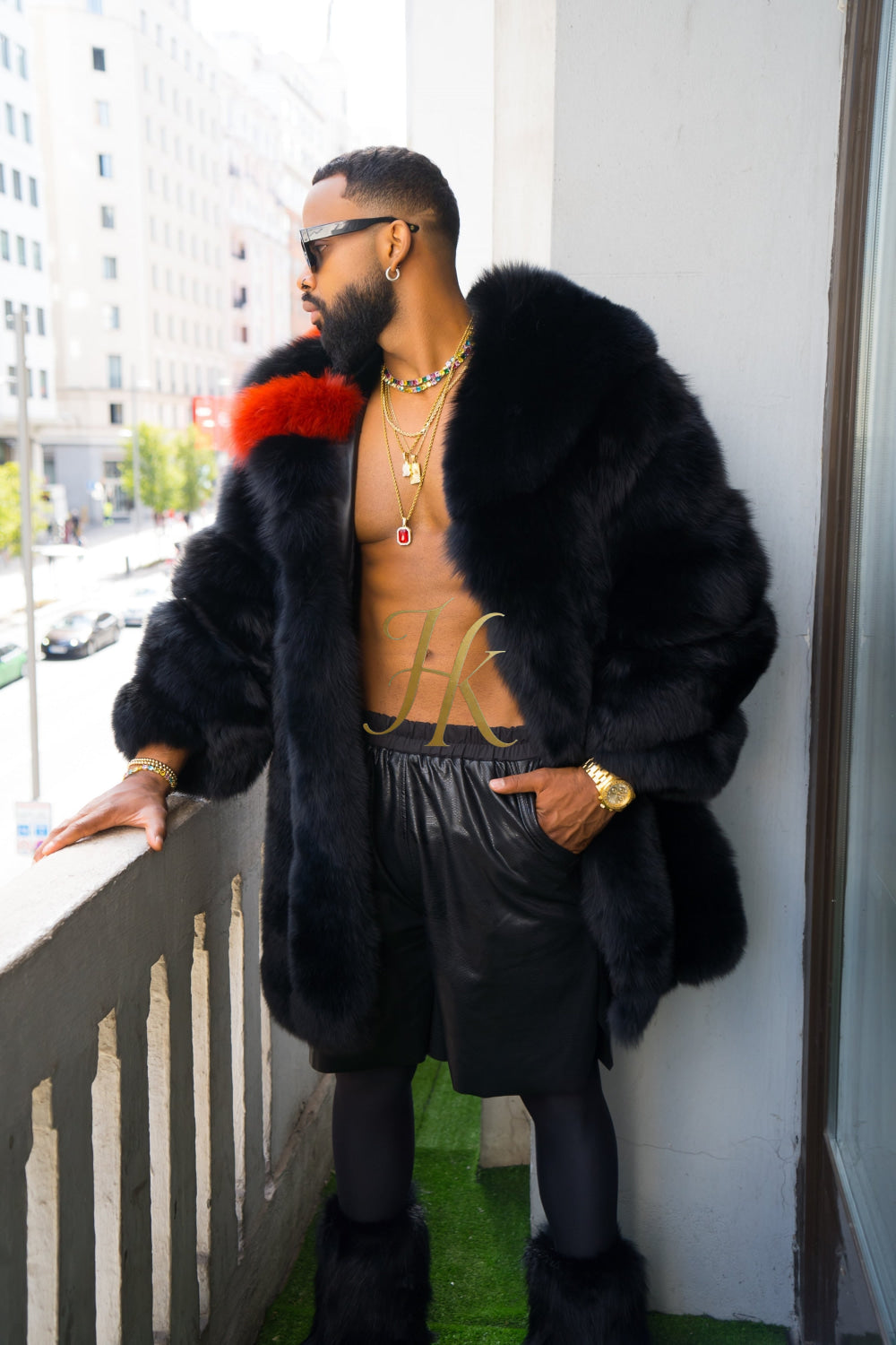 "Experience Opulence: Luxurious Fox Fur Coats for Men - Elevate Your Style and Warmth" - kayibstrore