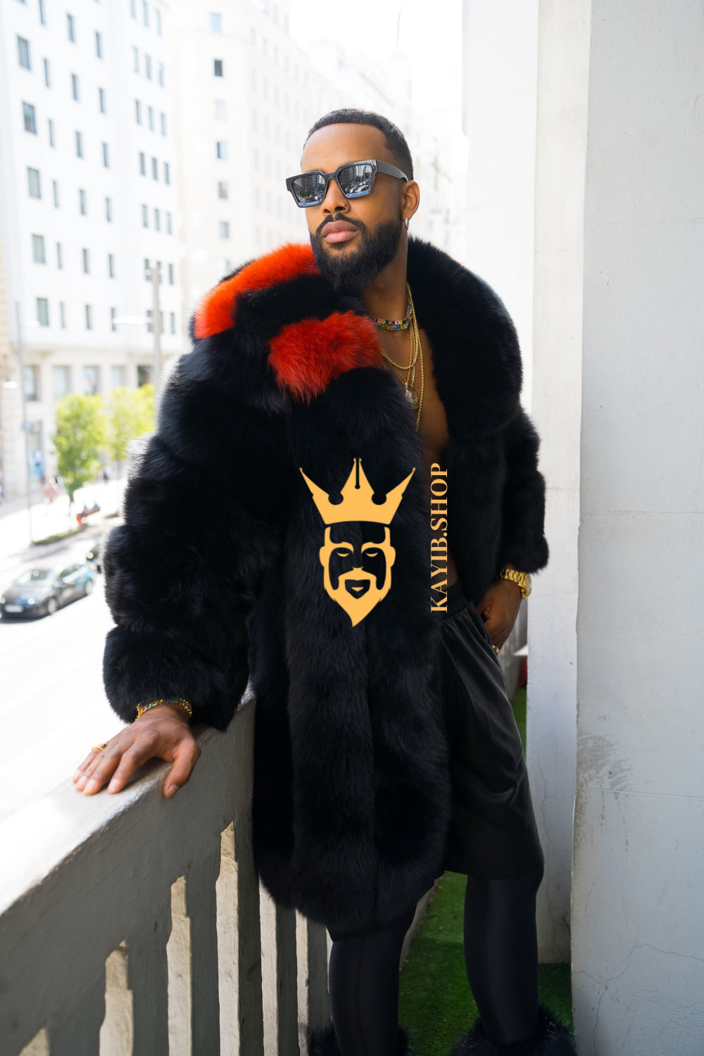 "Experience Opulence: Luxurious Fox Fur Coats for Men - Elevate Your Style and Warmth" - kayibstrore