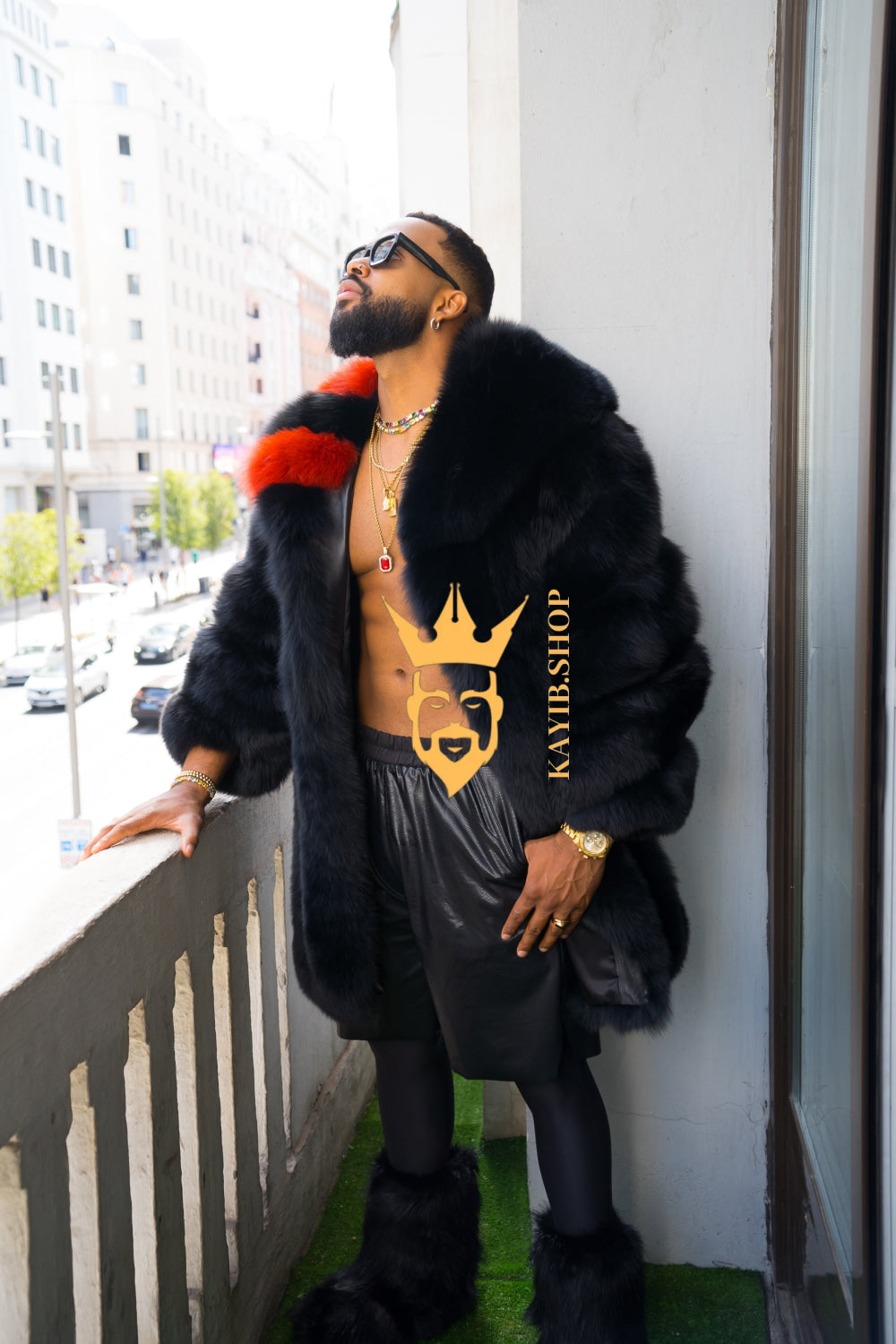 "Experience Opulence: Luxurious Fox Fur Coats for Men - Elevate Your Style and Warmth" - kayibstrore