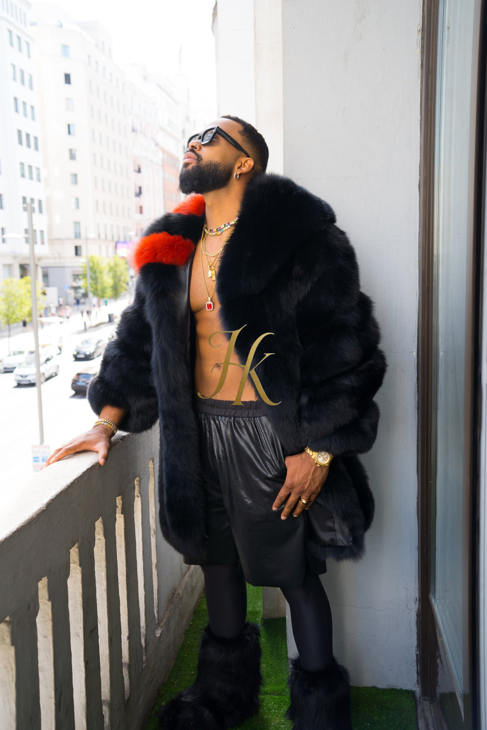 "Experience Opulence: Luxurious Fox Fur Coats for Men - Elevate Your Style and Warmth" - kayibstrore