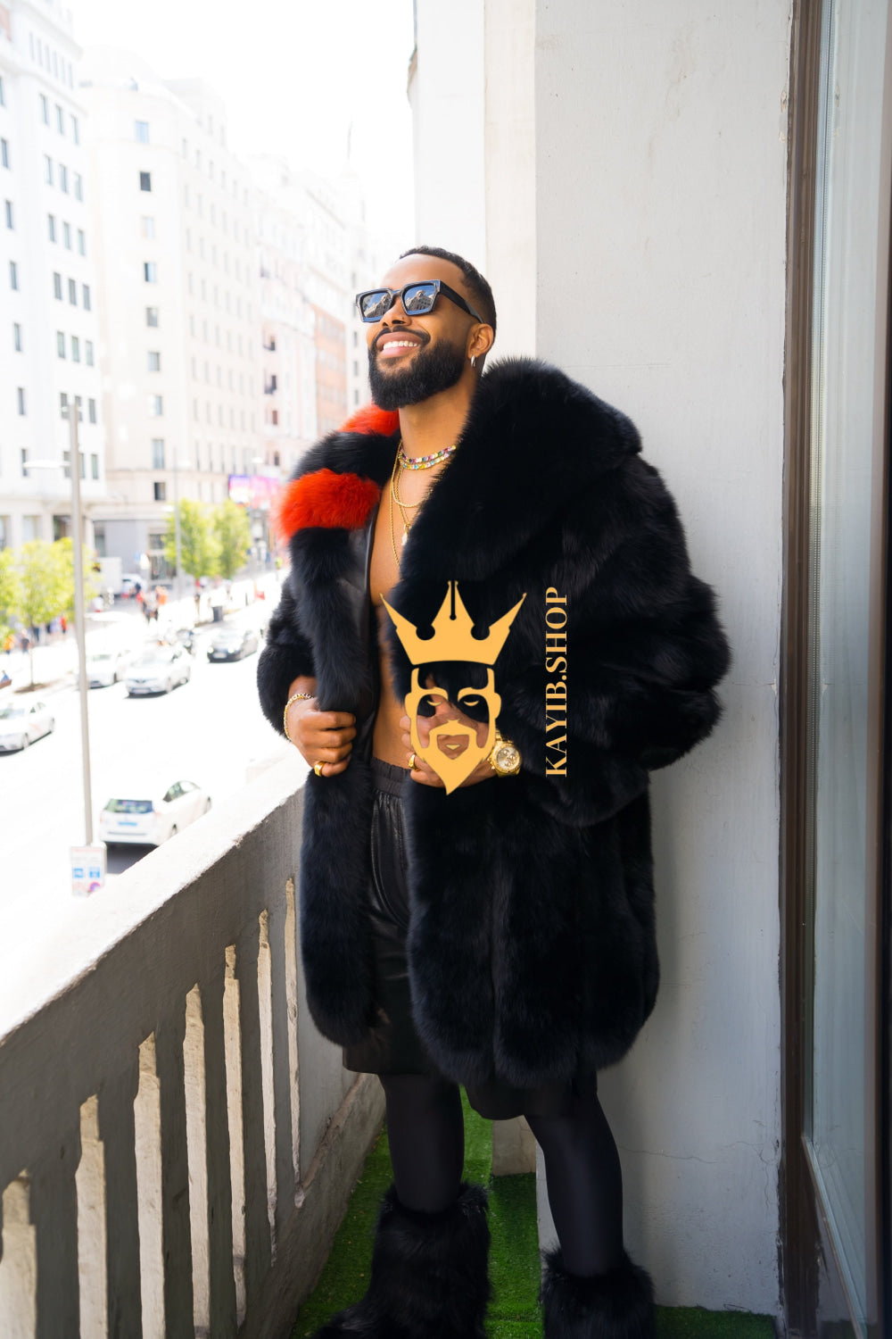 "Experience Opulence: Luxurious Fox Fur Coats for Men - Elevate Your Style and Warmth" - kayibstrore