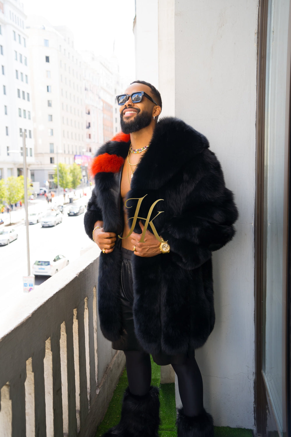 "Experience Opulence: Luxurious Fox Fur Coats for Men - Elevate Your Style and Warmth" - kayibstrore